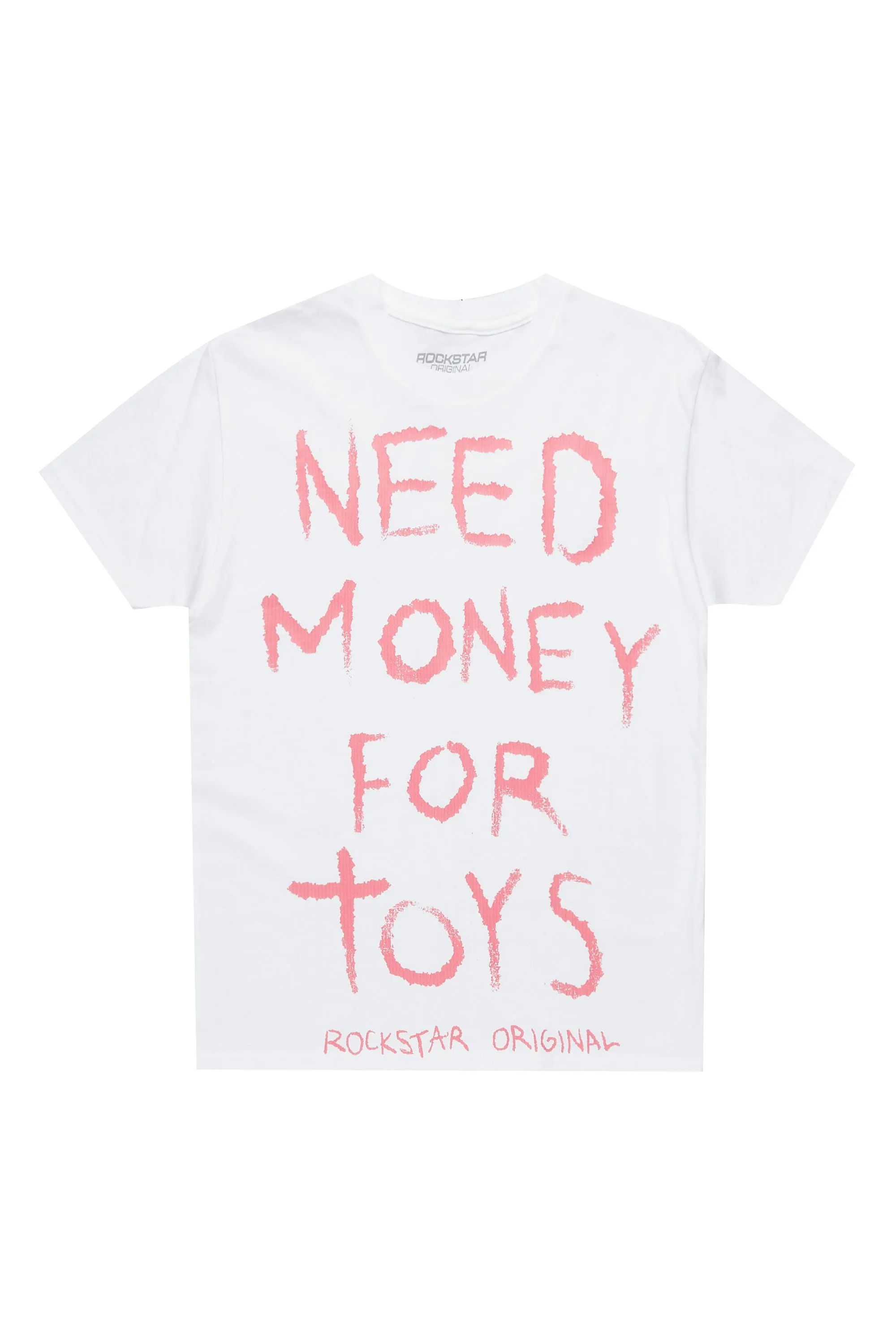Girls M4 Toys White/Pink Graphic T-Shirt sold by Rockstar Original