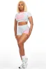 Novena Heather Grey Crop Bike Short Set sold by Rockstar Original