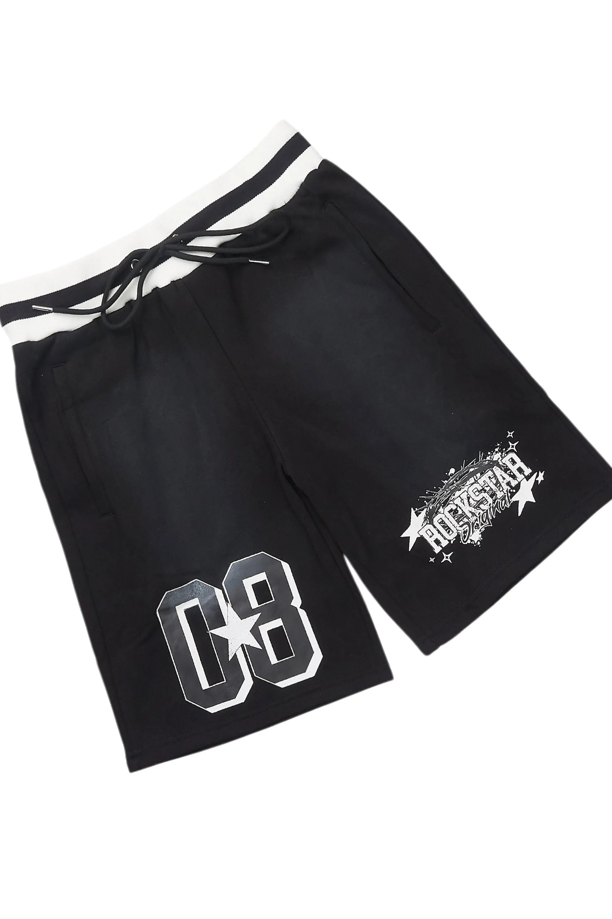 Allstar Black/White T-Shirt Short Set sold by Rockstar Original product image thumbnail 3