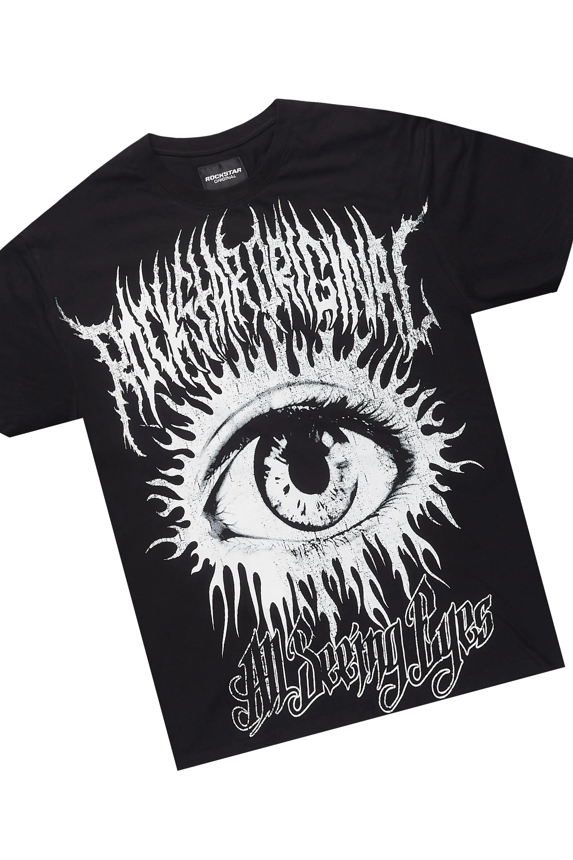 All Seeing Eyes Black/White T-Shirt Cargo Short Set sold by Rockstar Original product image thumbnail 2