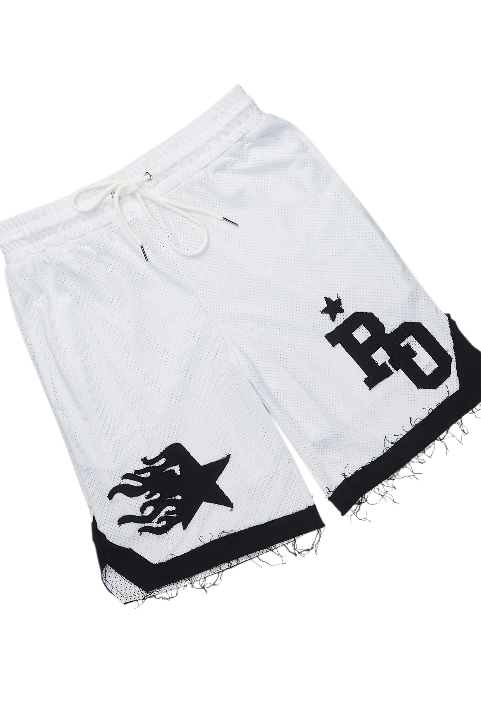 Pluton White Mesh T-Shirt/Short Set sold by Rockstar Original product image thumbnail 4