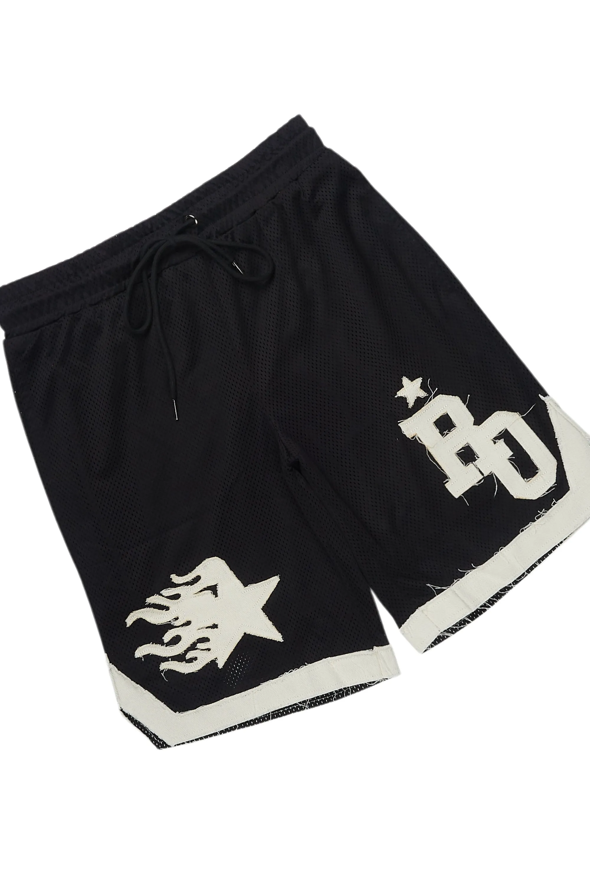 Pluton Black Mesh T-Shirt/Short Set sold by Rockstar Original product image thumbnail 4