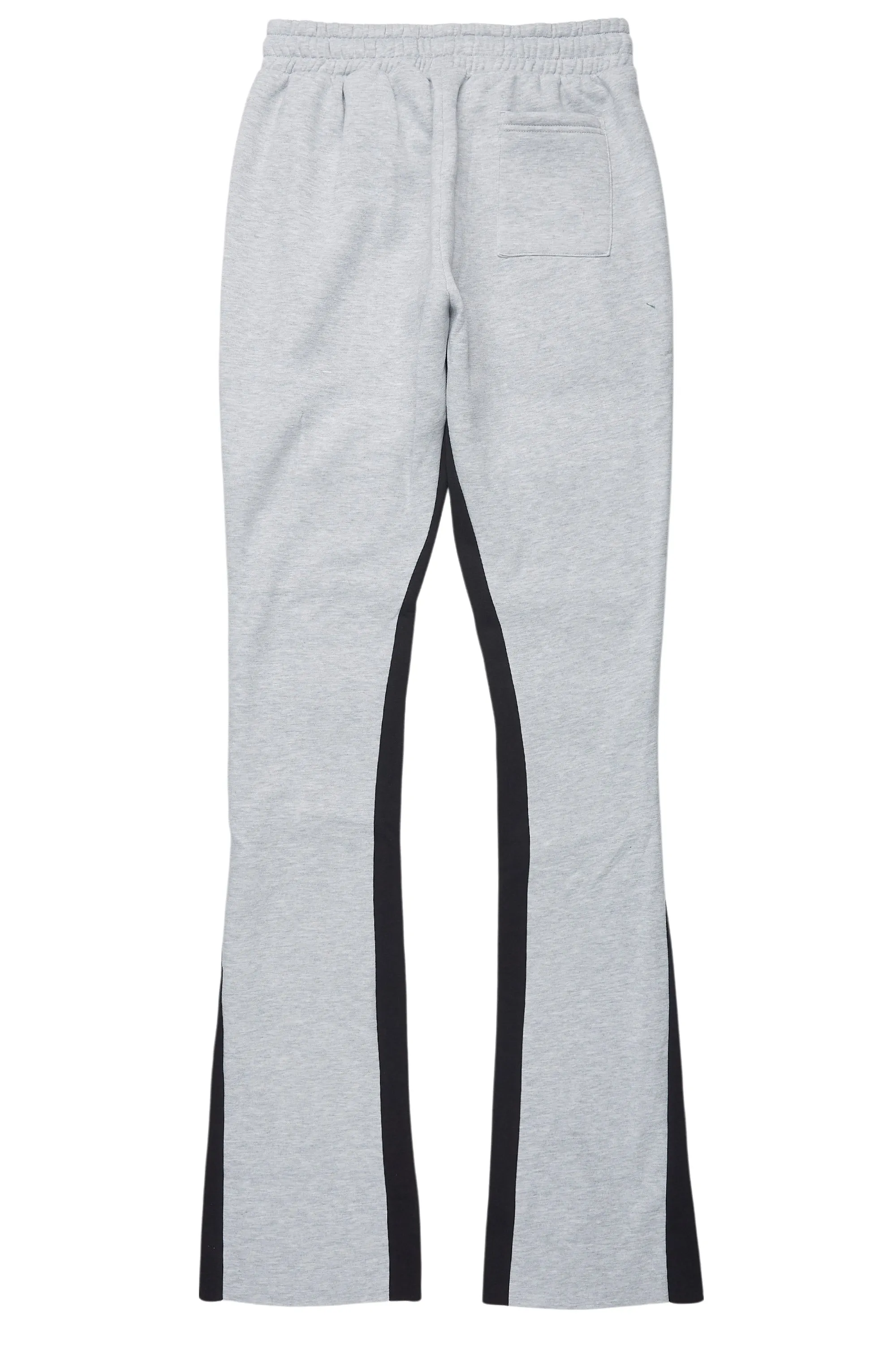 Antoon Heather Grey Stacked Flare Track Pant sold by Rockstar Original product image thumbnail 3