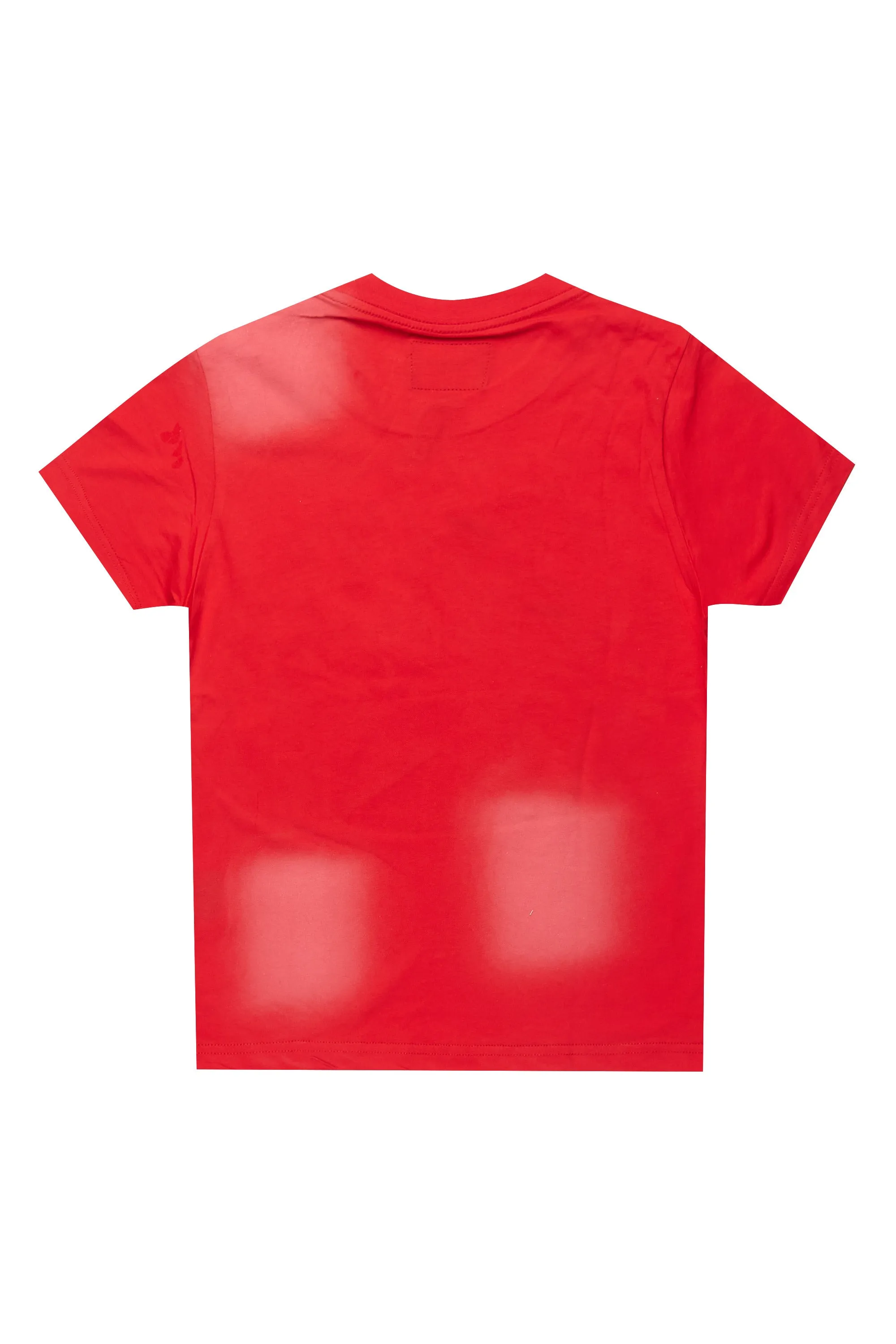 Boys State Red Graphic T-Shirt with Patch sold by Rockstar Original product image thumbnail 3