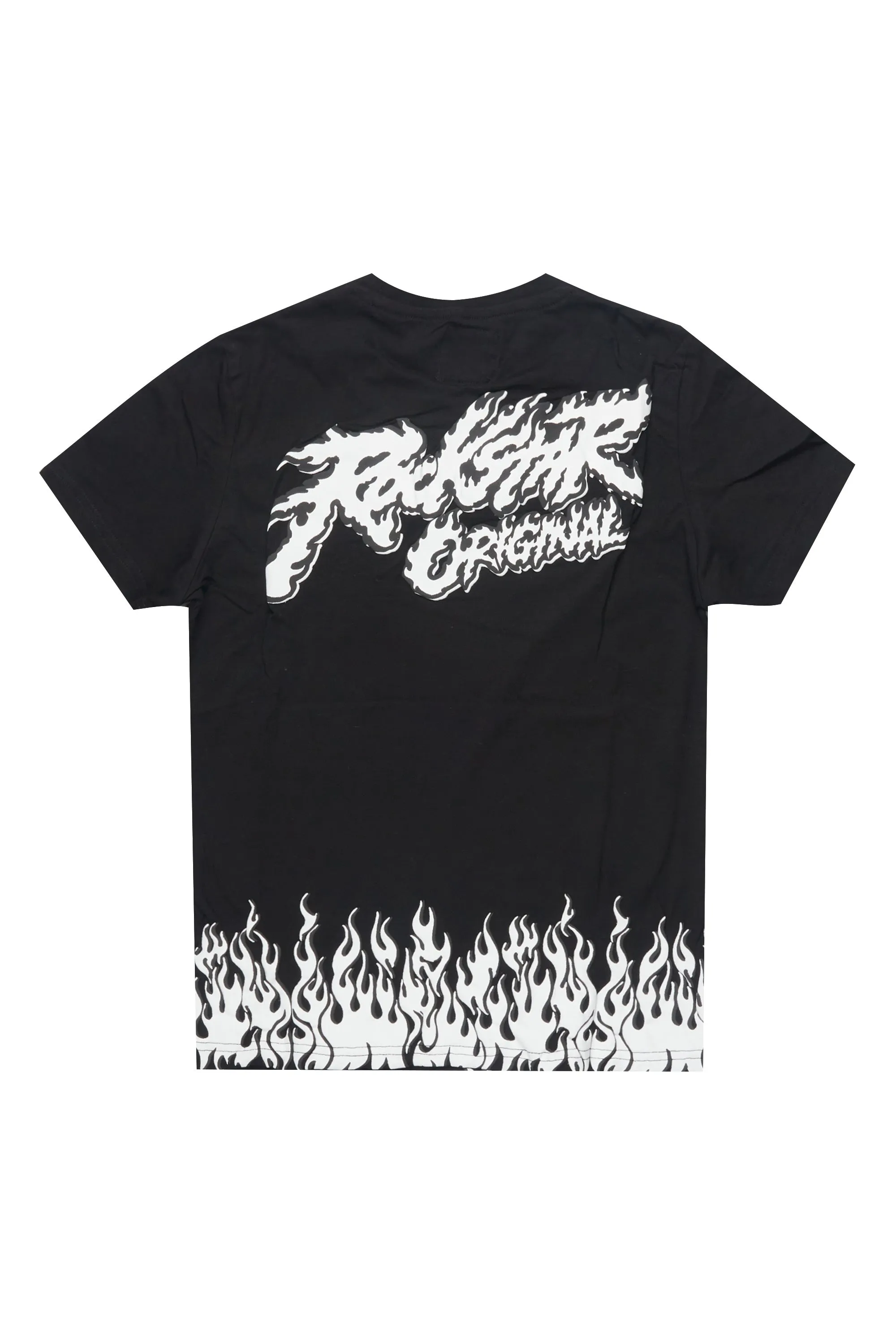 Boys Bubble Black T-Shirt/Short Set sold by Rockstar Original product image thumbnail 2