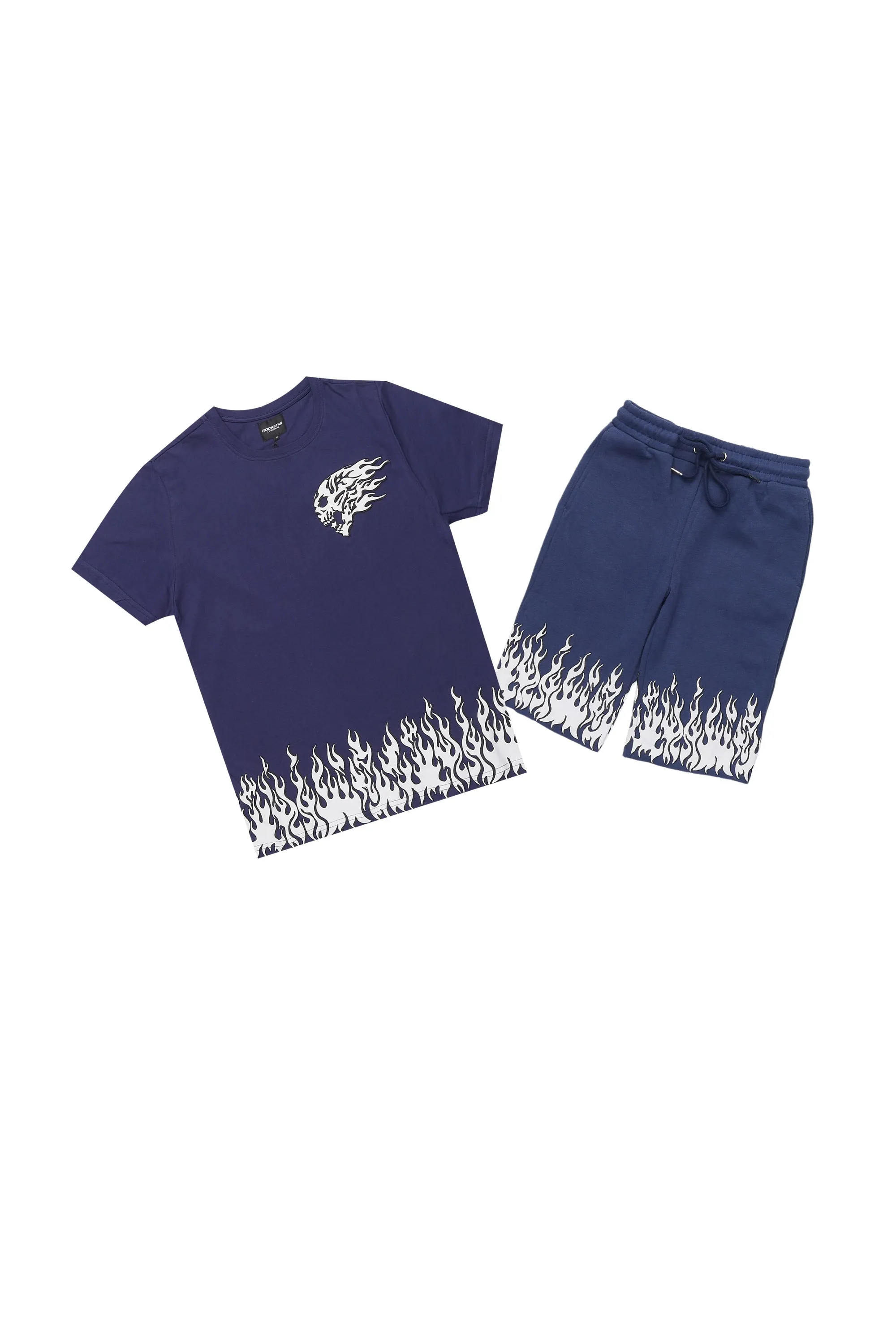 Boys Bubble Navy T-Shirt/Short Set sold by Rockstar Original