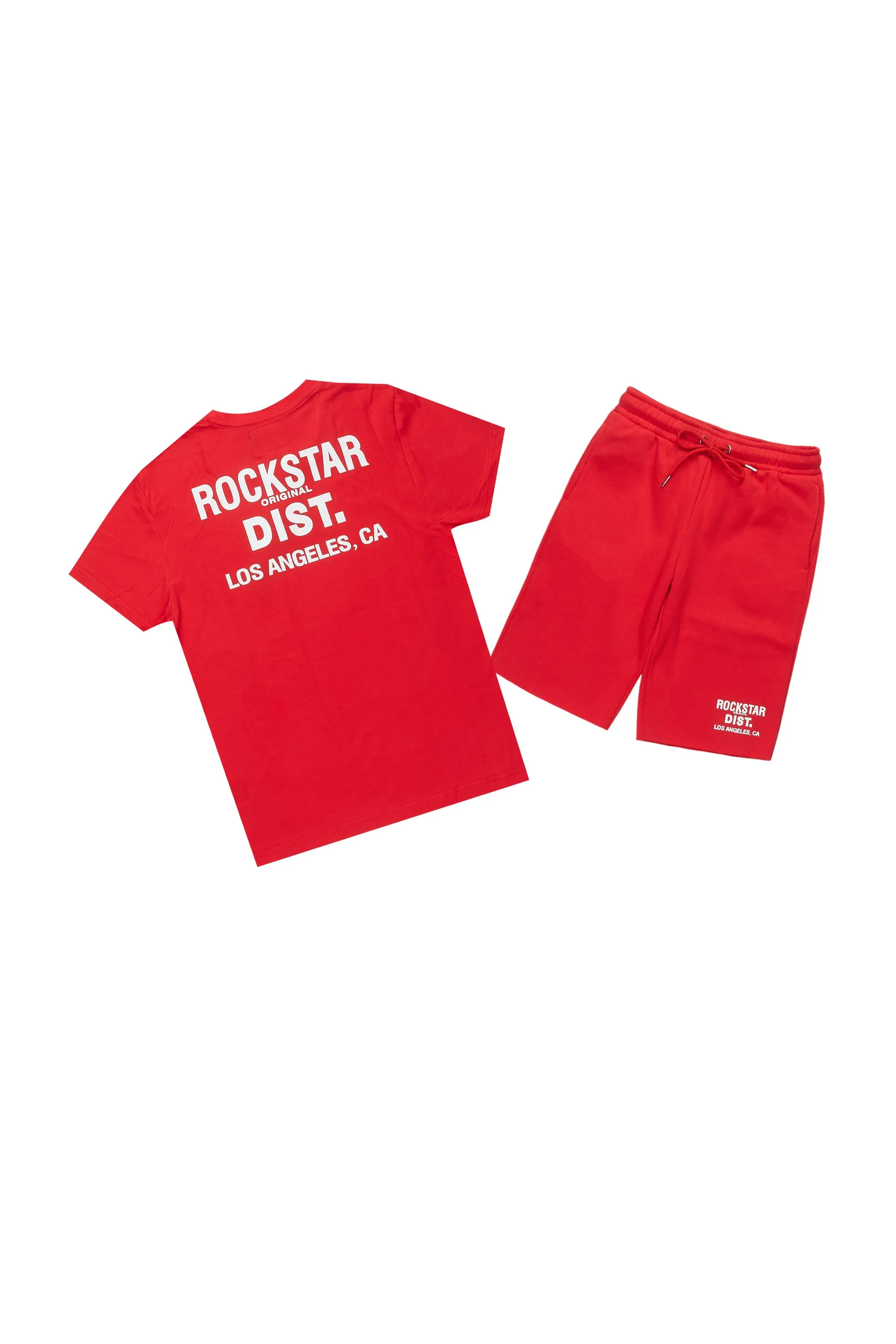 Boys Lake Red T-Shirt/Short Set sold by Rockstar Original