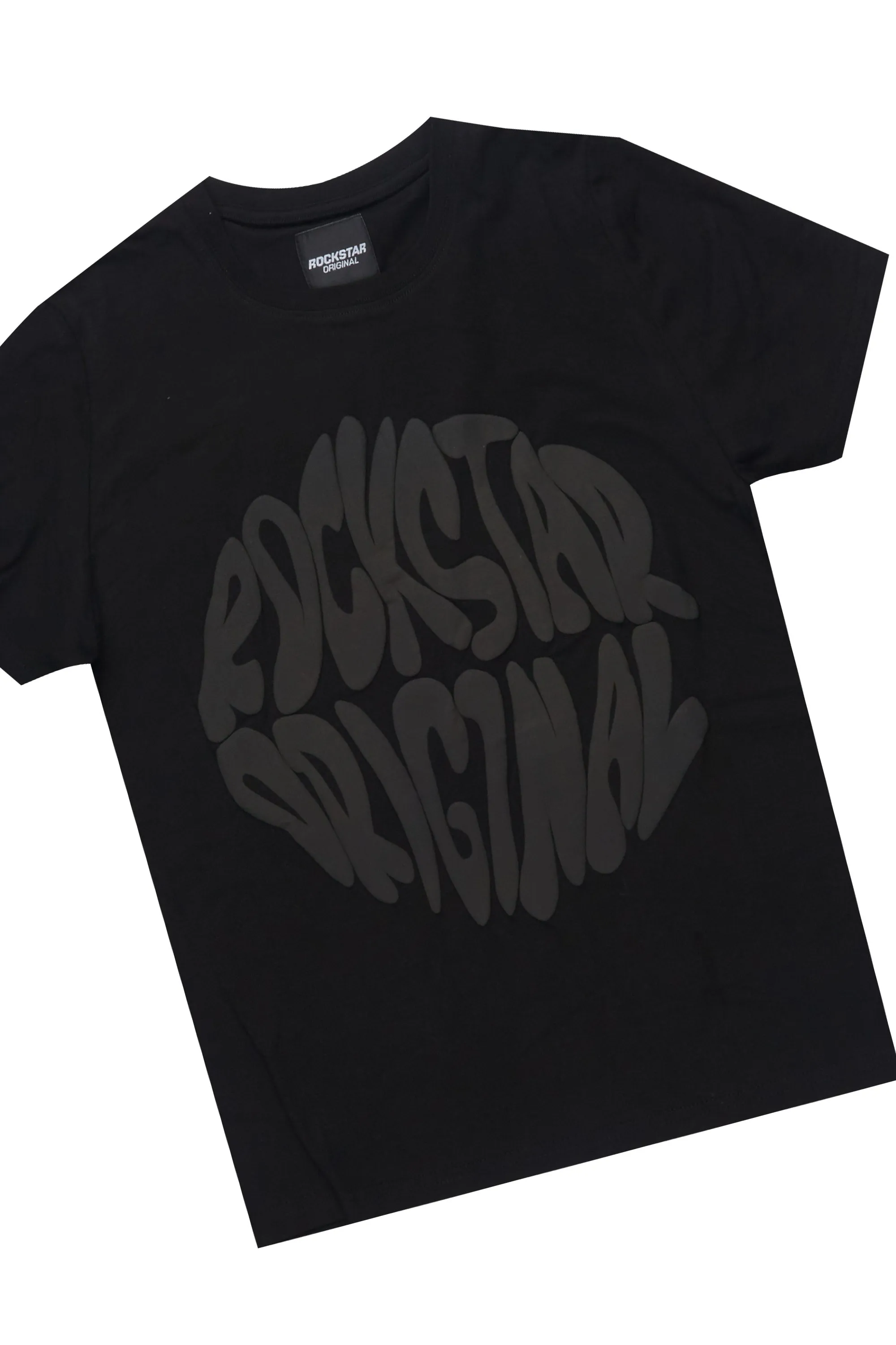 Boys Thierry Black/Black T-Shirt/Short Set sold by Rockstar Original product image thumbnail 2