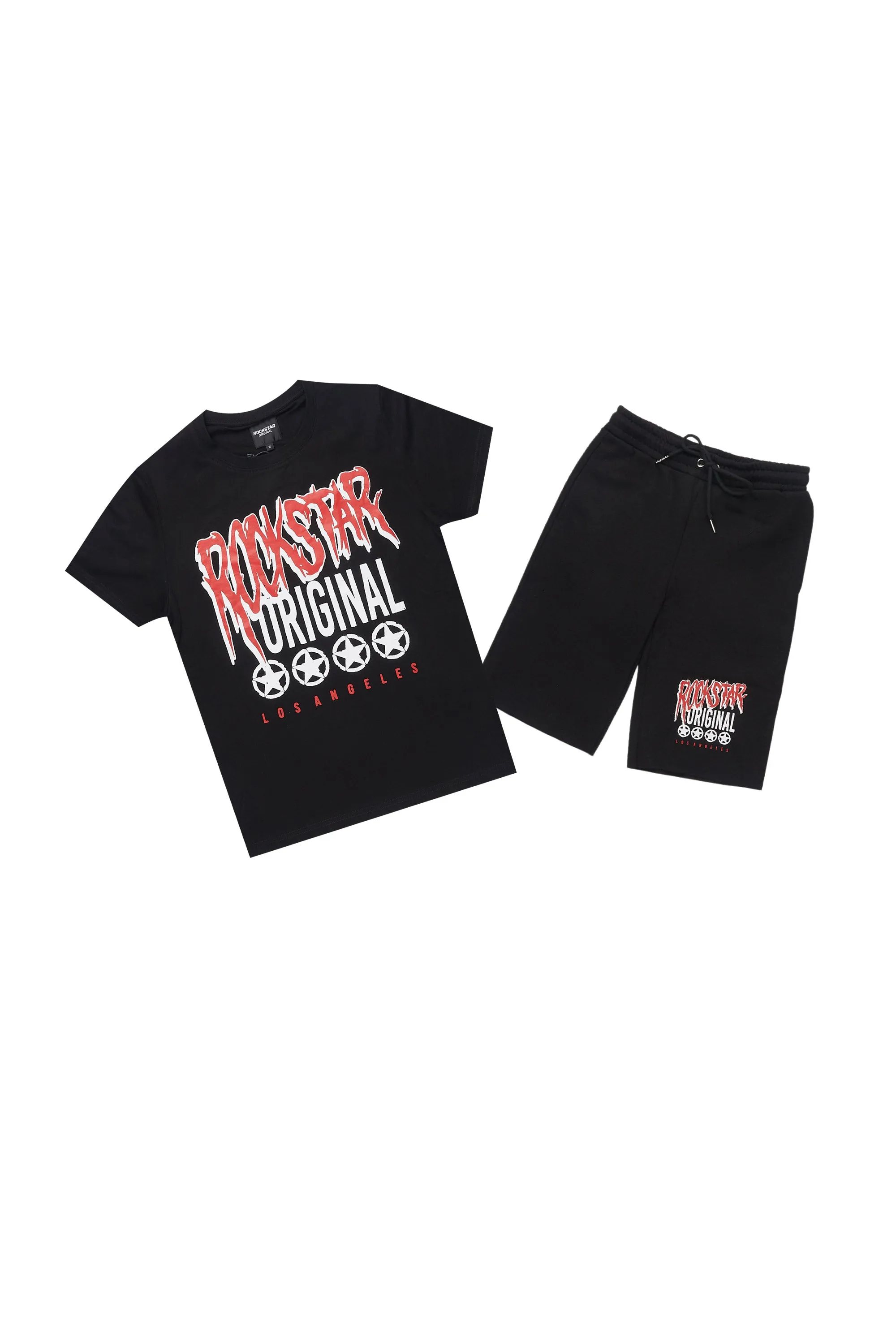 Boys Wizzurd Black T-Shirt/Short Set sold by Rockstar Original
