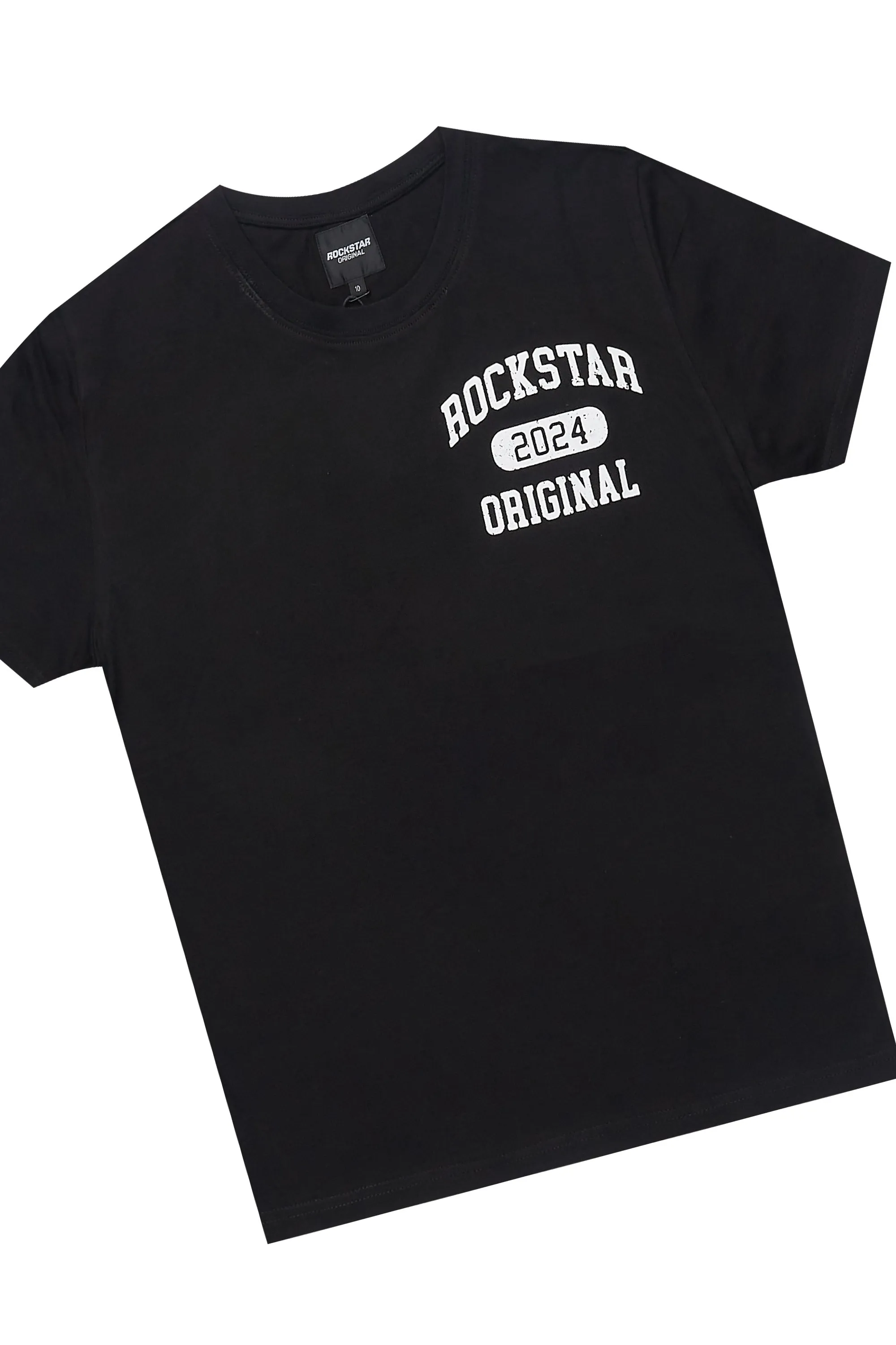Boys Lex Black T-Shirt/Short Set sold by Rockstar Original product image thumbnail 2