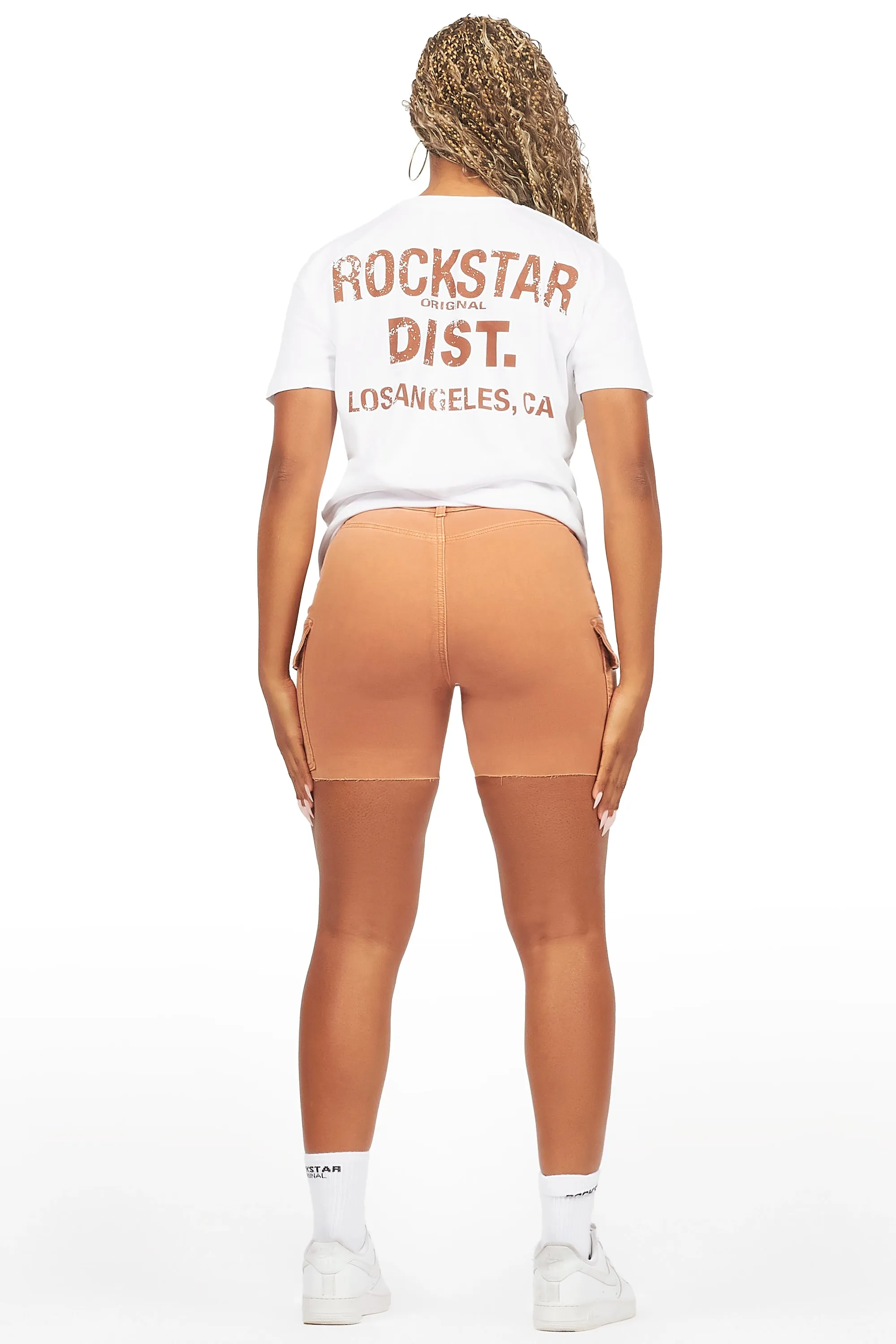 Jakeyia White/Beige Denim Short Set sold by Rockstar Original product image thumbnail 5