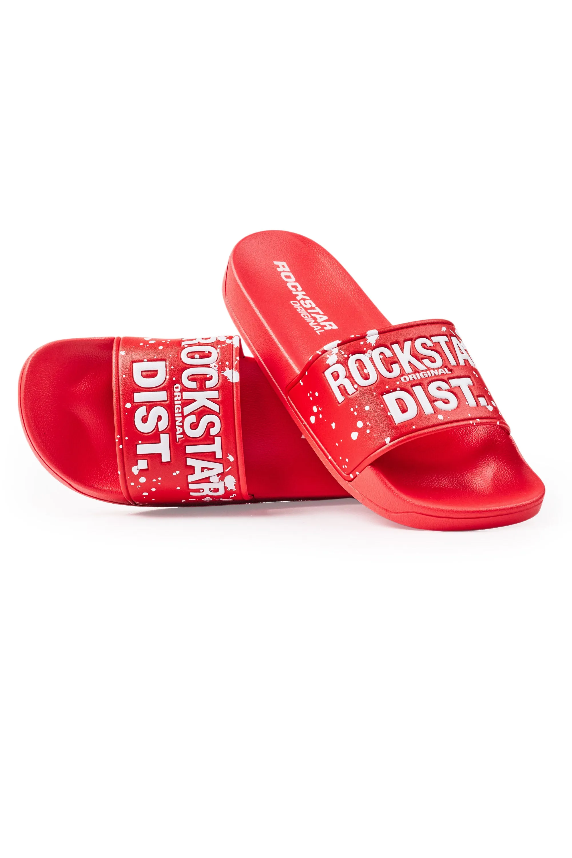 Raffer Red Graphic Slides sold by Rockstar Original