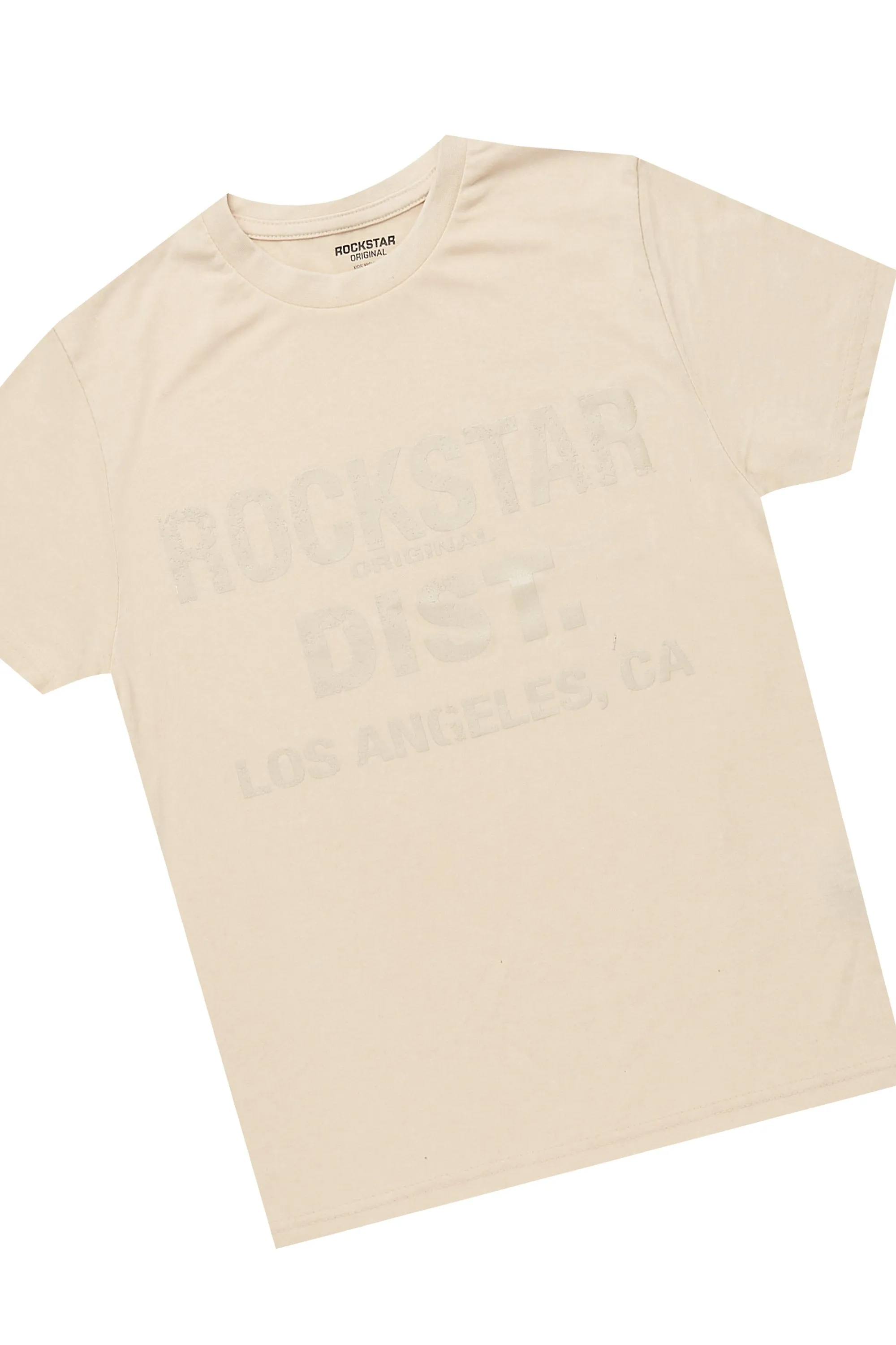 Boys Lake Vintage Sand/Beige T-Shirt/Stacked Flare Jean Set sold by Rockstar Original product image thumbnail 2