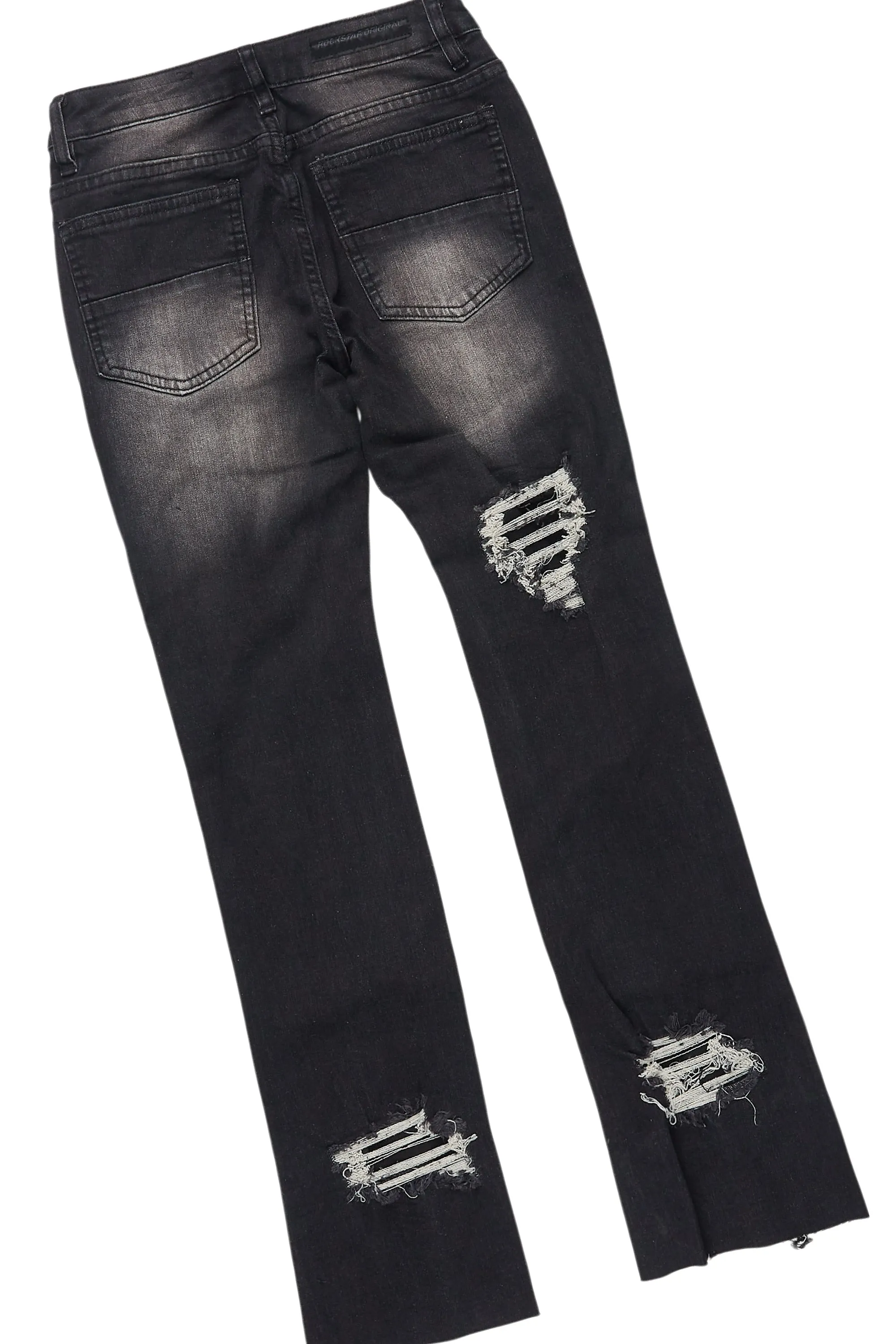 Boys Alim Vintage Black/Fuchsia T-Shirt/Stacked Flare Jean Set sold by Rockstar Original product image thumbnail 4