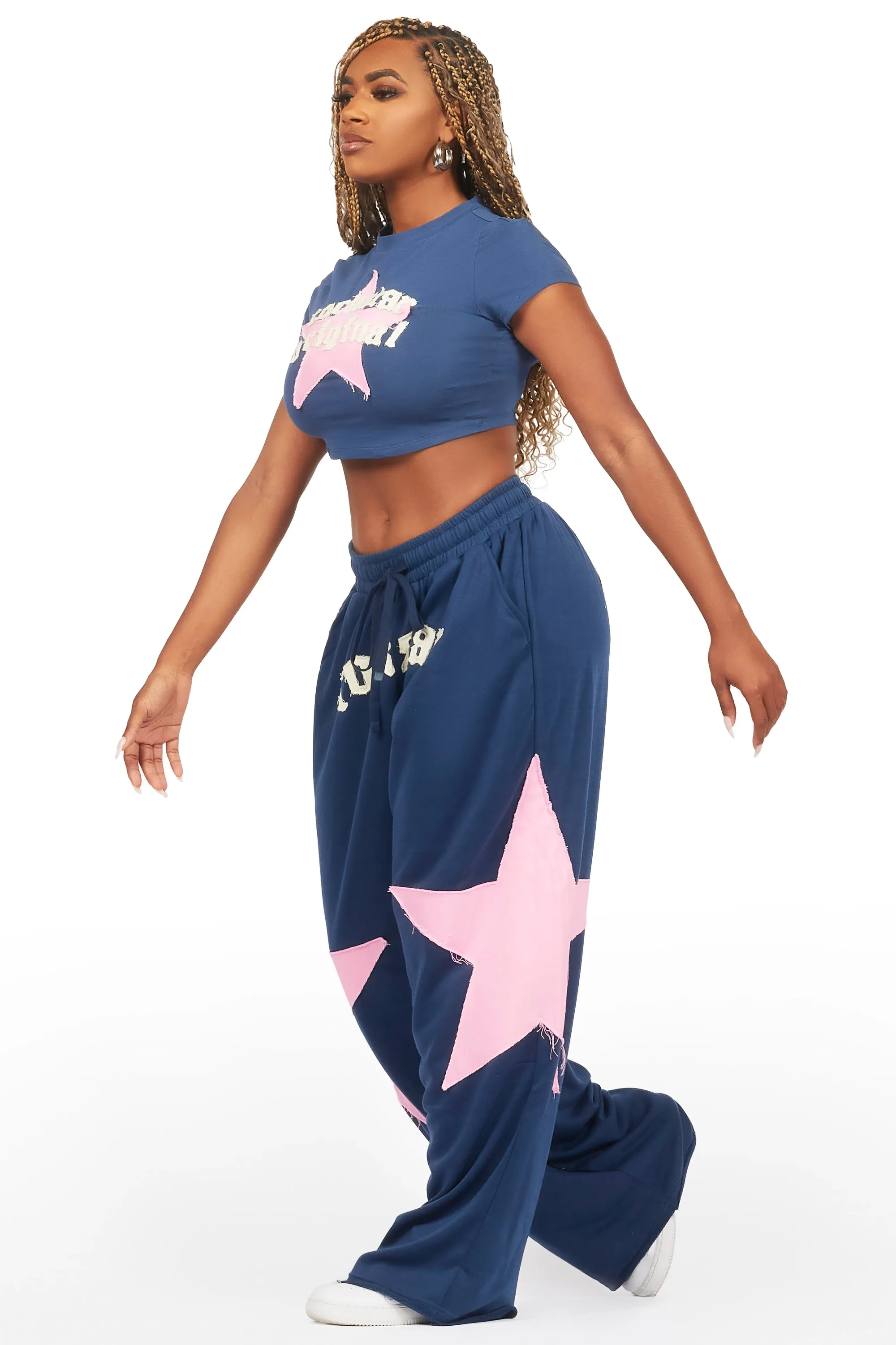 Shelley Navy T-Shirt Trackset sold by Rockstar Original product image thumbnail 5