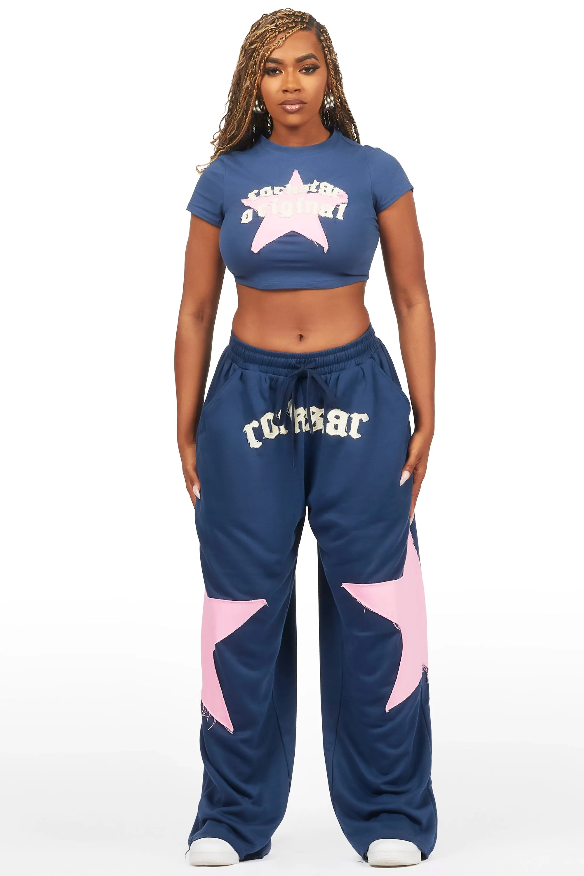 Shelley Navy T-Shirt Trackset sold by Rockstar Original product image thumbnail 2