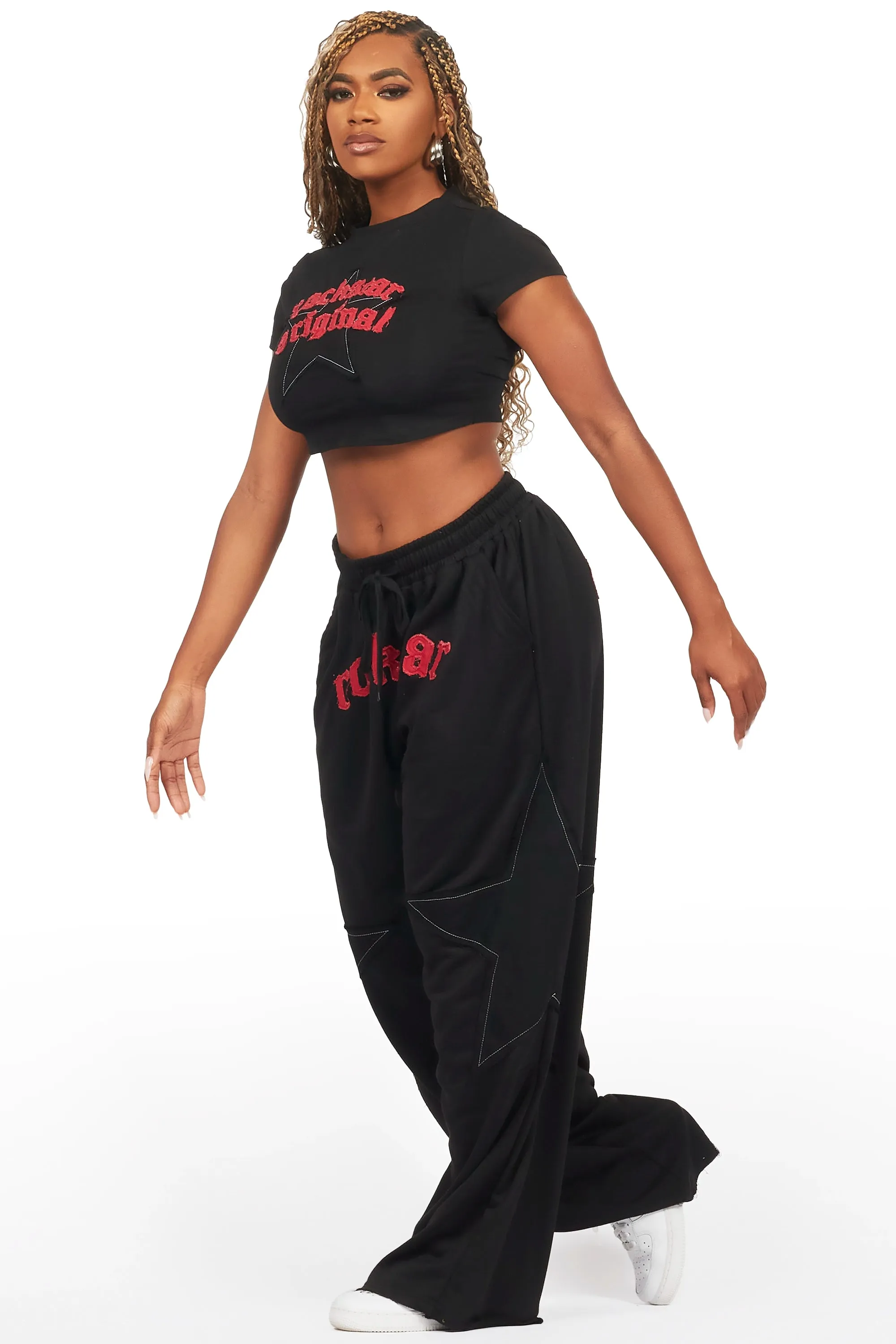 Shelley Black/Red T-Shirt Trackset sold by Rockstar Original product image thumbnail 4