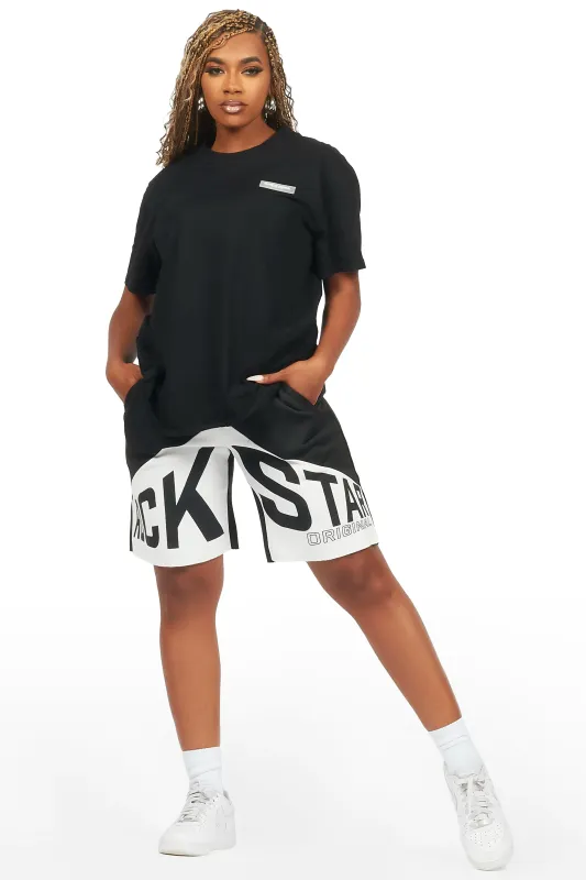 Diona Black T-Shirt Short Set sold by Rockstar Original