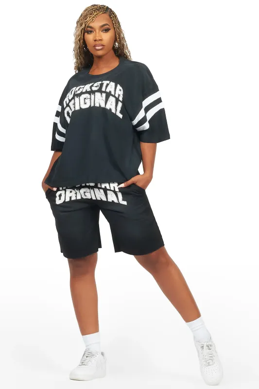 Chikata Black T-Shirt Short Set sold by Rockstar Original