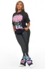 Bridgette Black T-Shirt Trackset sold by Rockstar Original