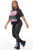 Bridgette Black T-Shirt Trackset sold by Rockstar Original
