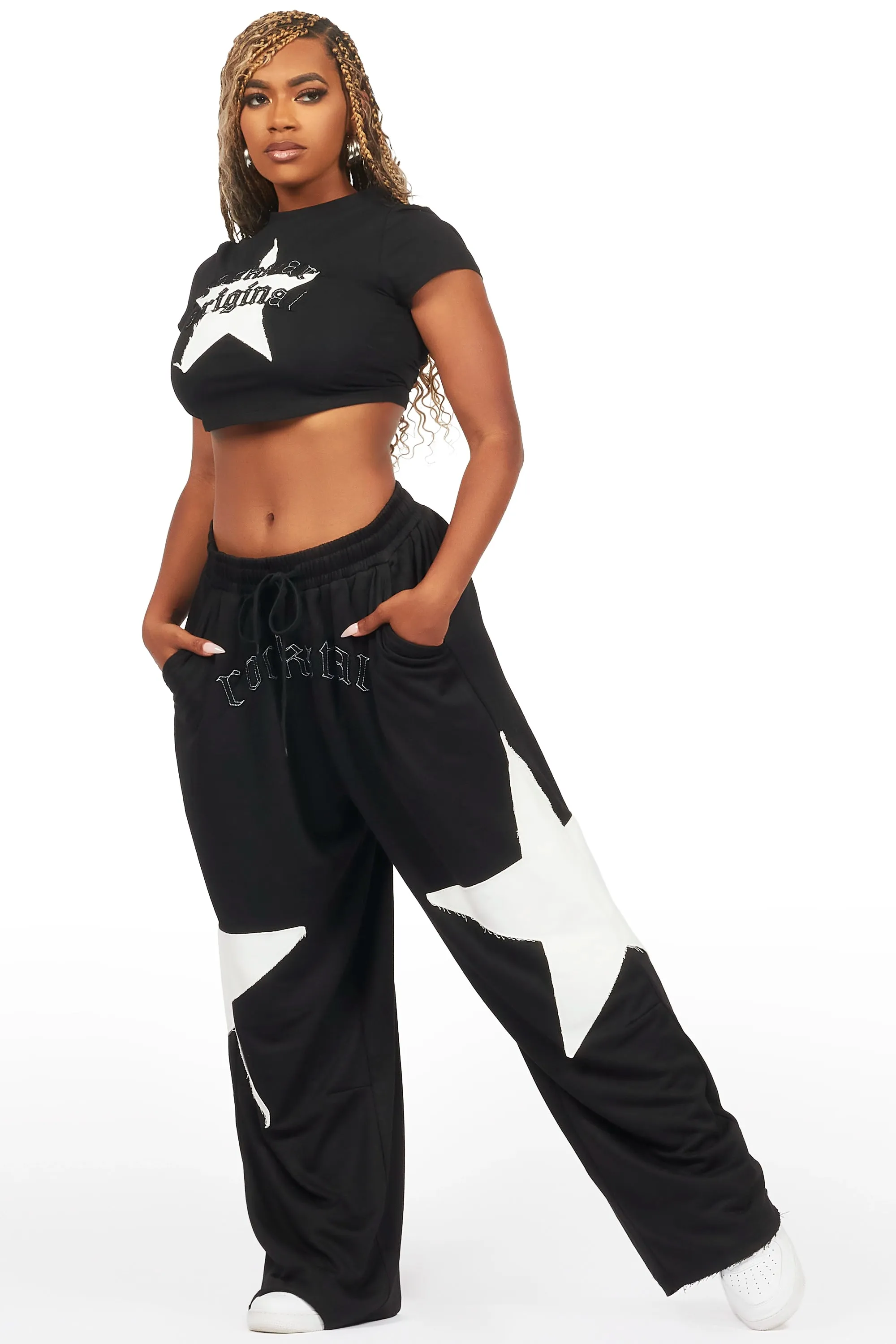Shelley Black/White T-Shirt Trackset sold by Rockstar Original product image thumbnail 2