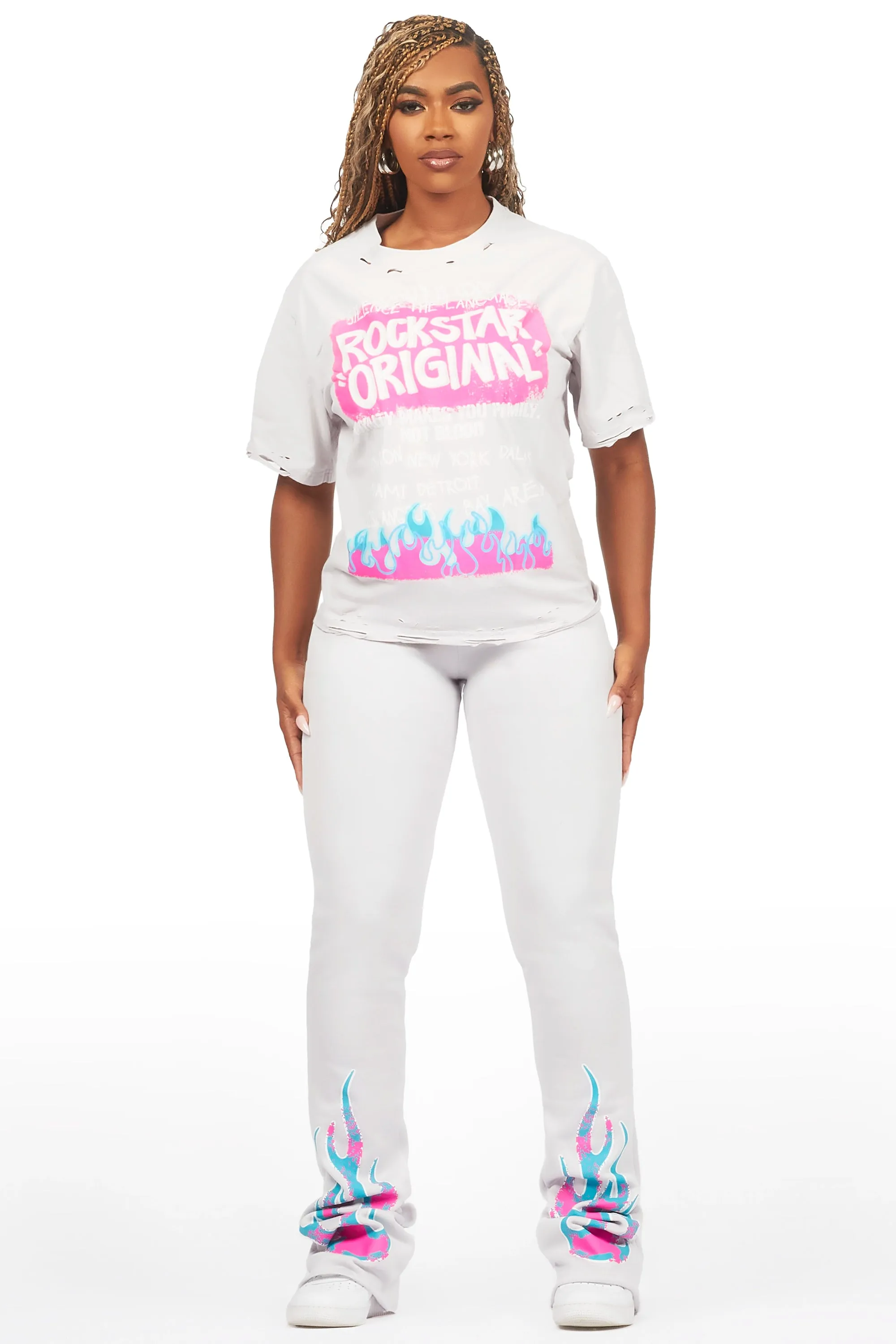 Bridgette Grey T-Shirt Trackset sold by Rockstar Original