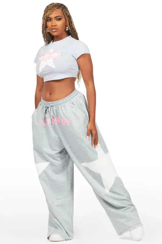 Shelley Heather Grey T-Shirt Trackset sold by Rockstar Original