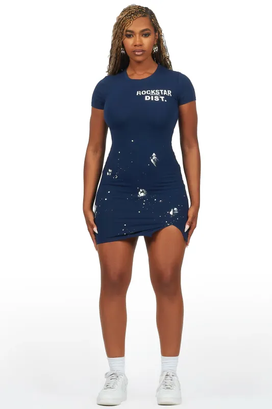 Lajuna Navy Mini Dress sold by Rockstar Original