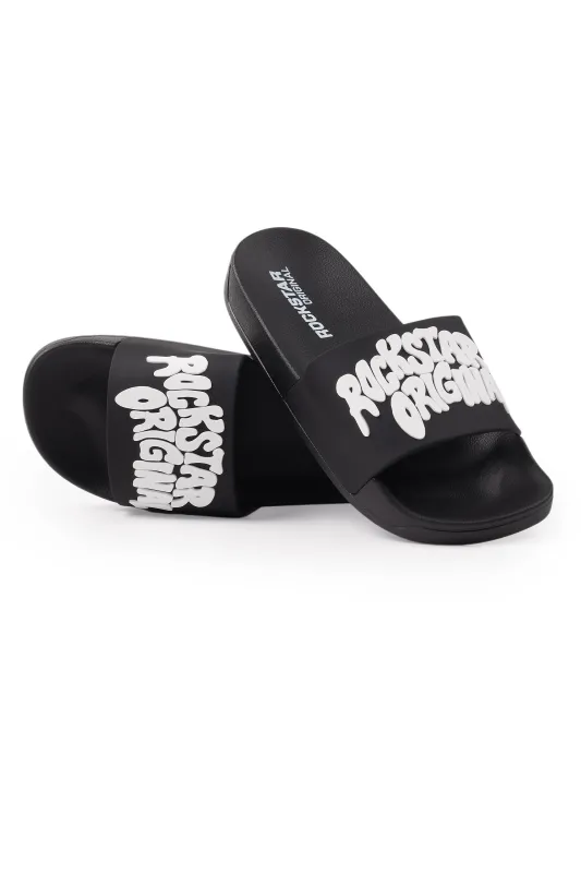 Boys Shift 2.0 Black/White Slides sold by Rockstar Original