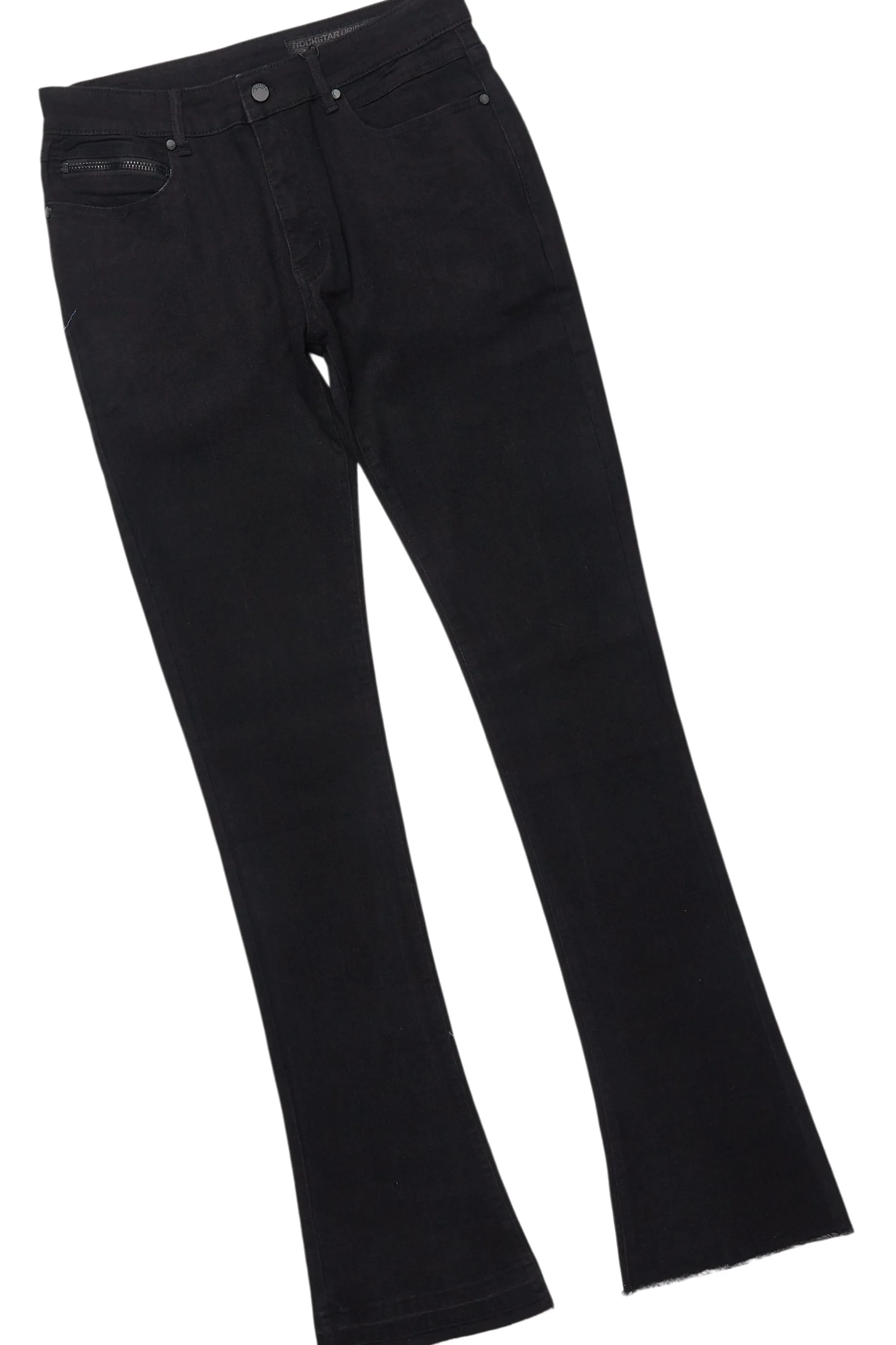 Sana Black/Black T-Shirt/Dag Stacked Flare Jean Set sold by Rockstar Original product image thumbnail 3