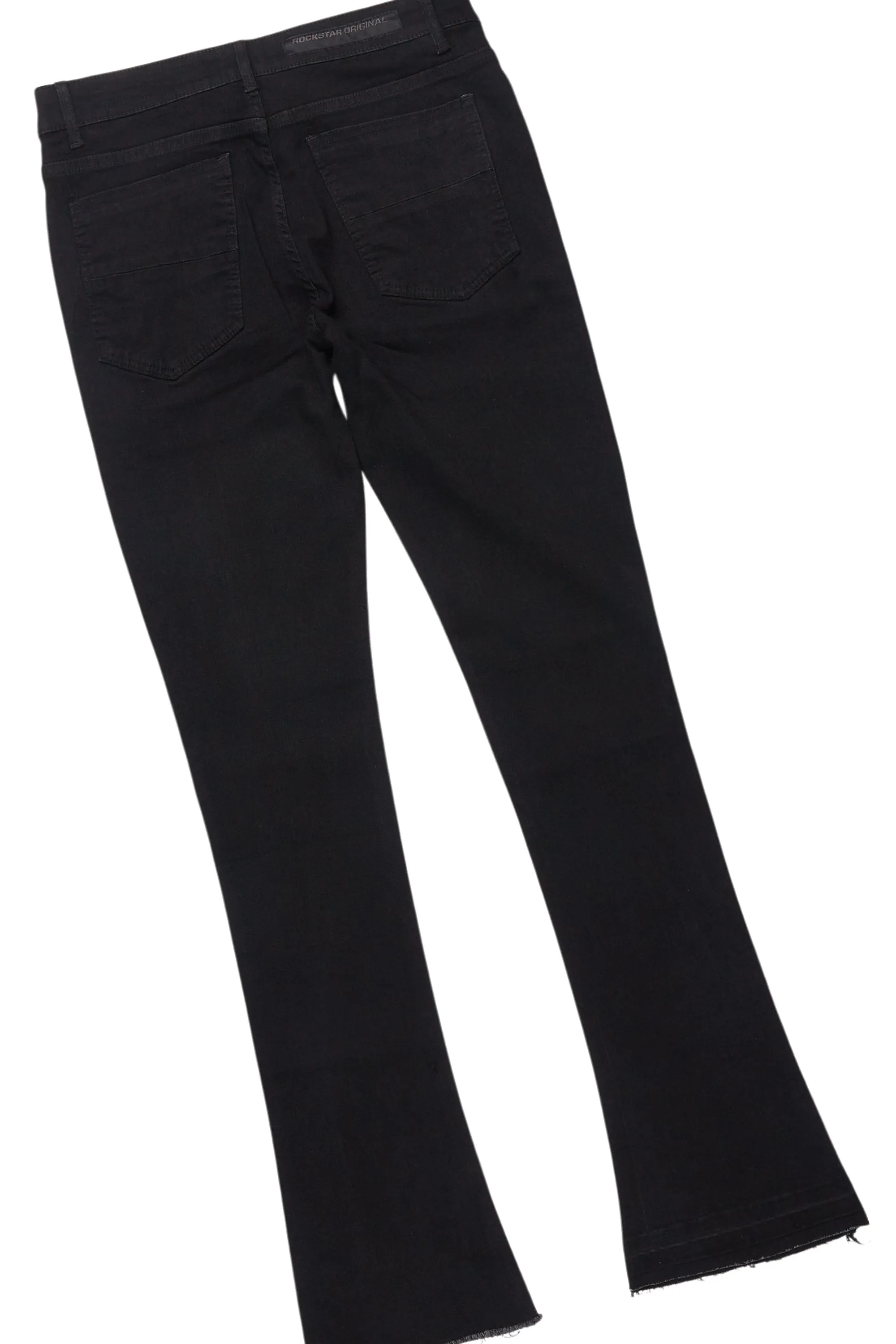 Sana Black/Black T-Shirt/Dag Stacked Flare Jean Set sold by Rockstar Original product image thumbnail 4