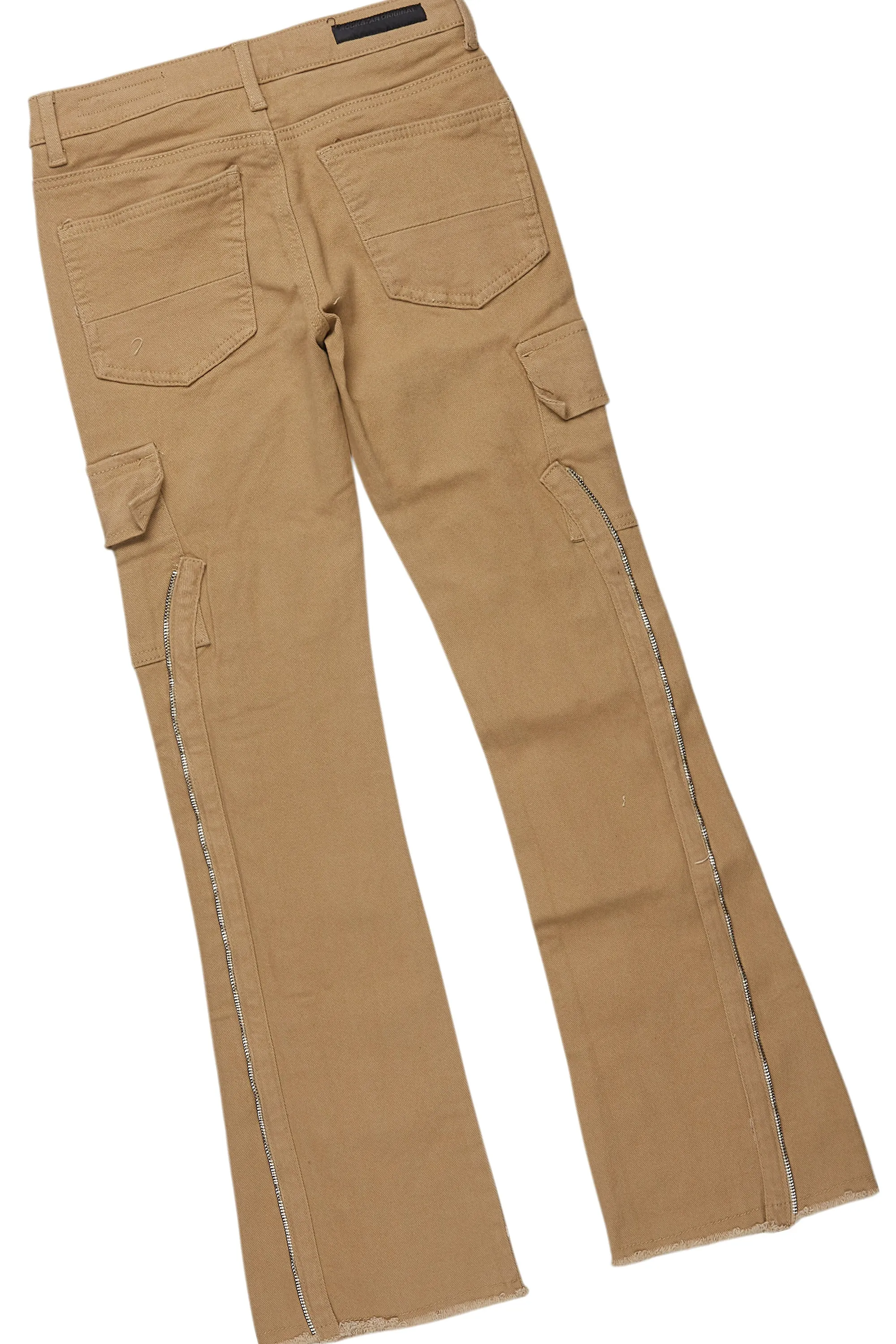 Boys Waller Black/Beige T-Shirt/Stacked Flare Jean Set sold by Rockstar Original product image thumbnail 4