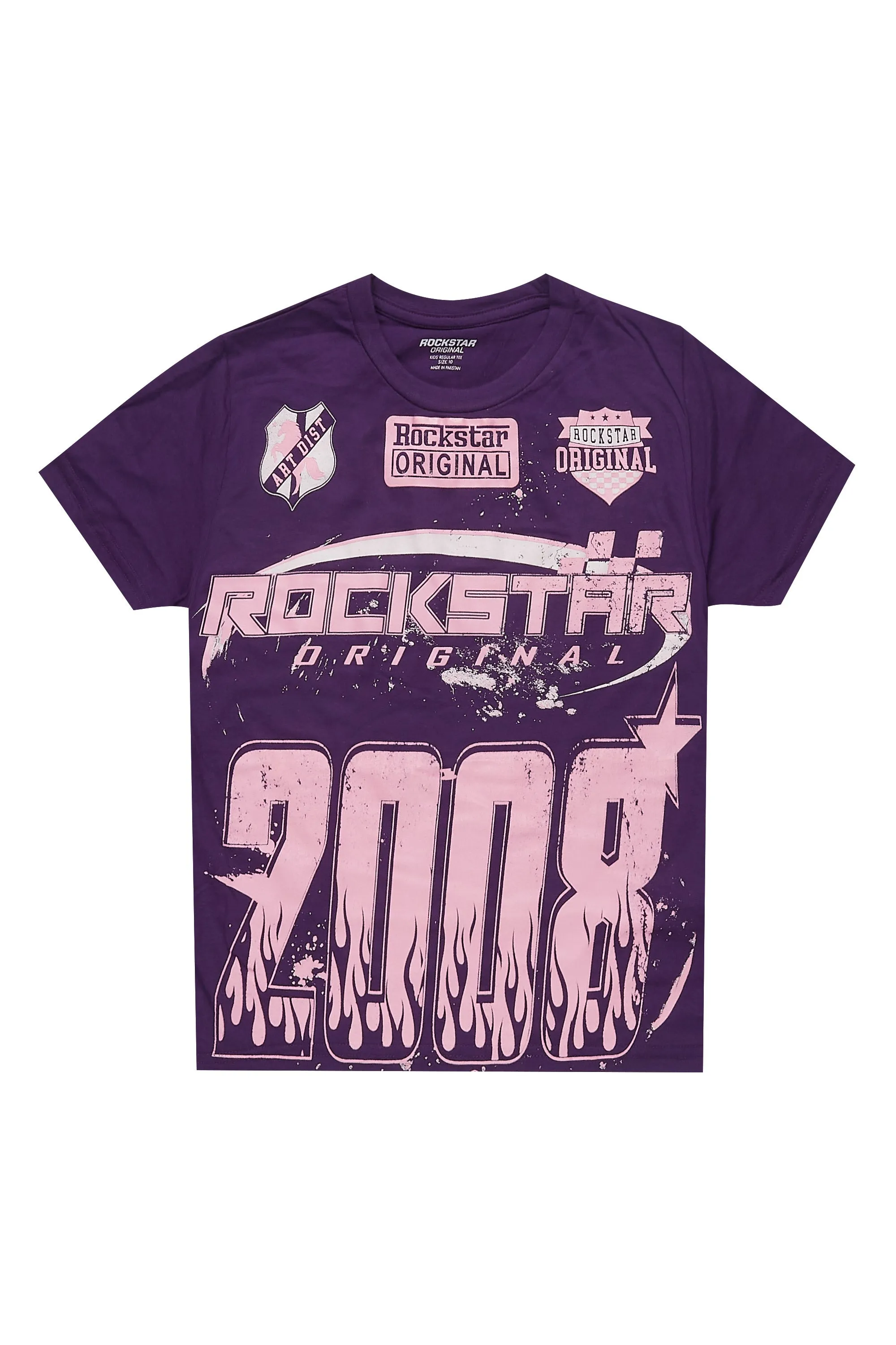 Girls Esha Purple/Pink Graphic T-Shirt sold by Rockstar Original