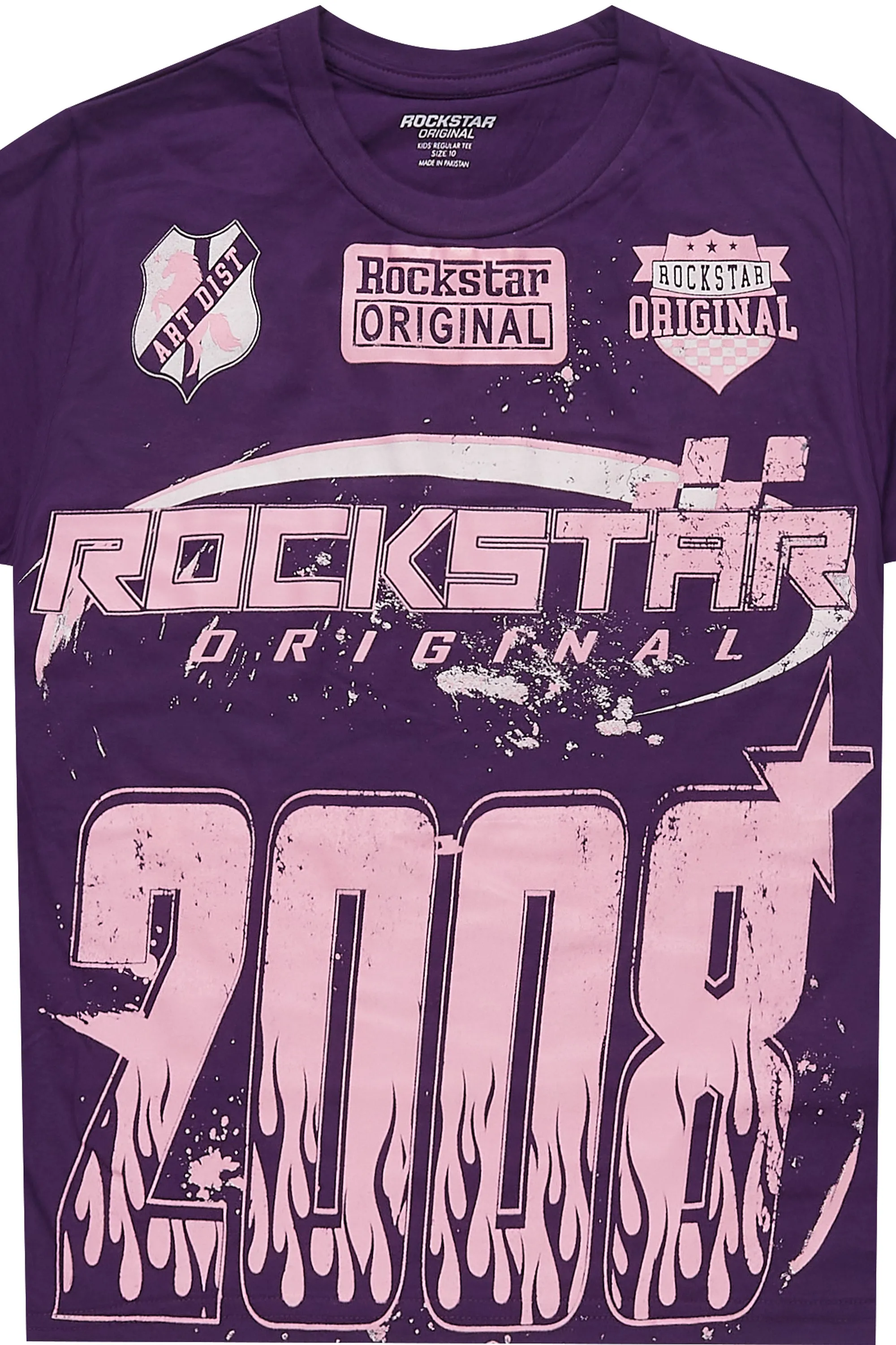 Girls Esha Purple/Pink Graphic T-Shirt sold by Rockstar Original product image thumbnail 2