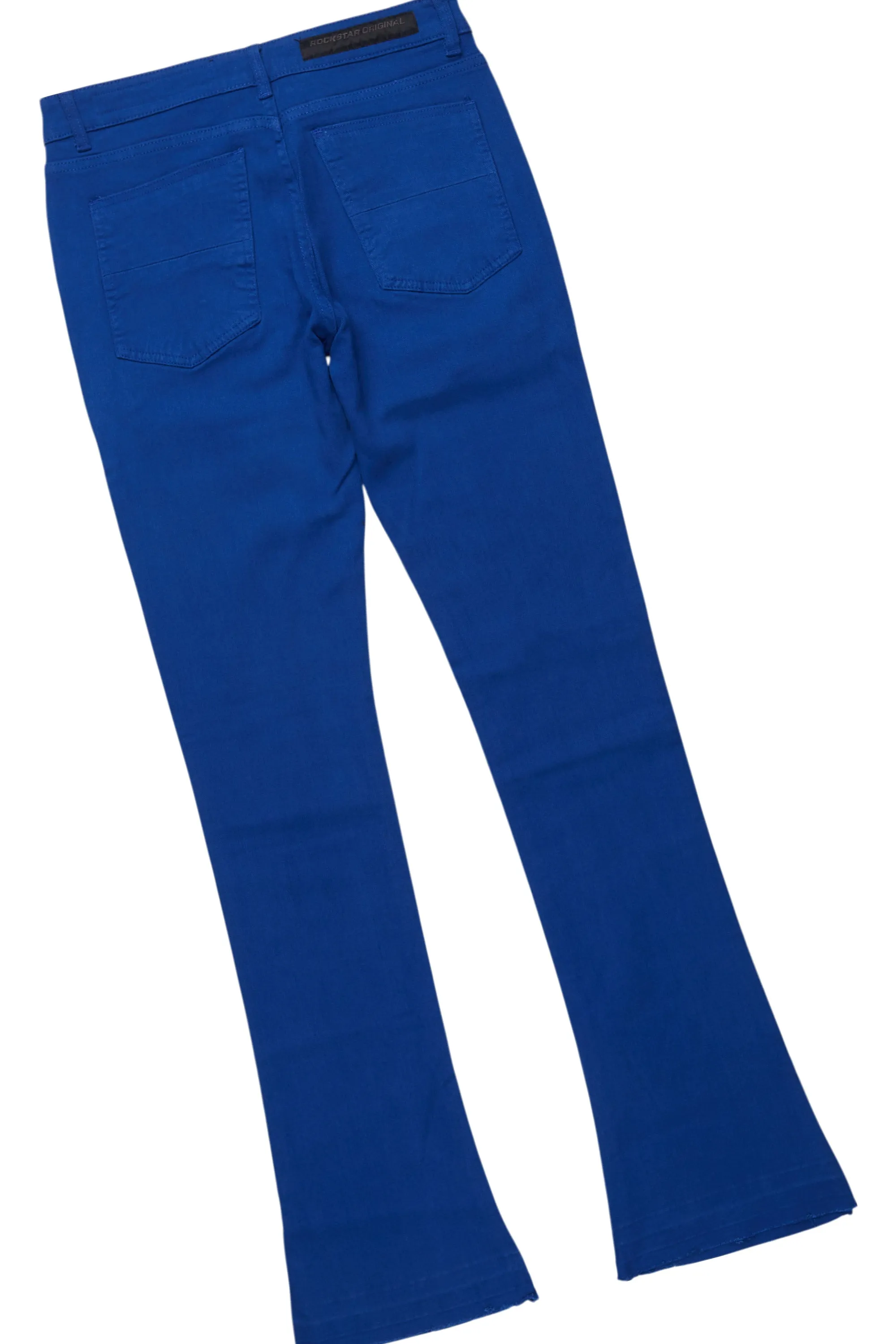 Sana White/Royal T-Shirt/Dag Stacked Flare Jean Set sold by Rockstar Original product image thumbnail 4