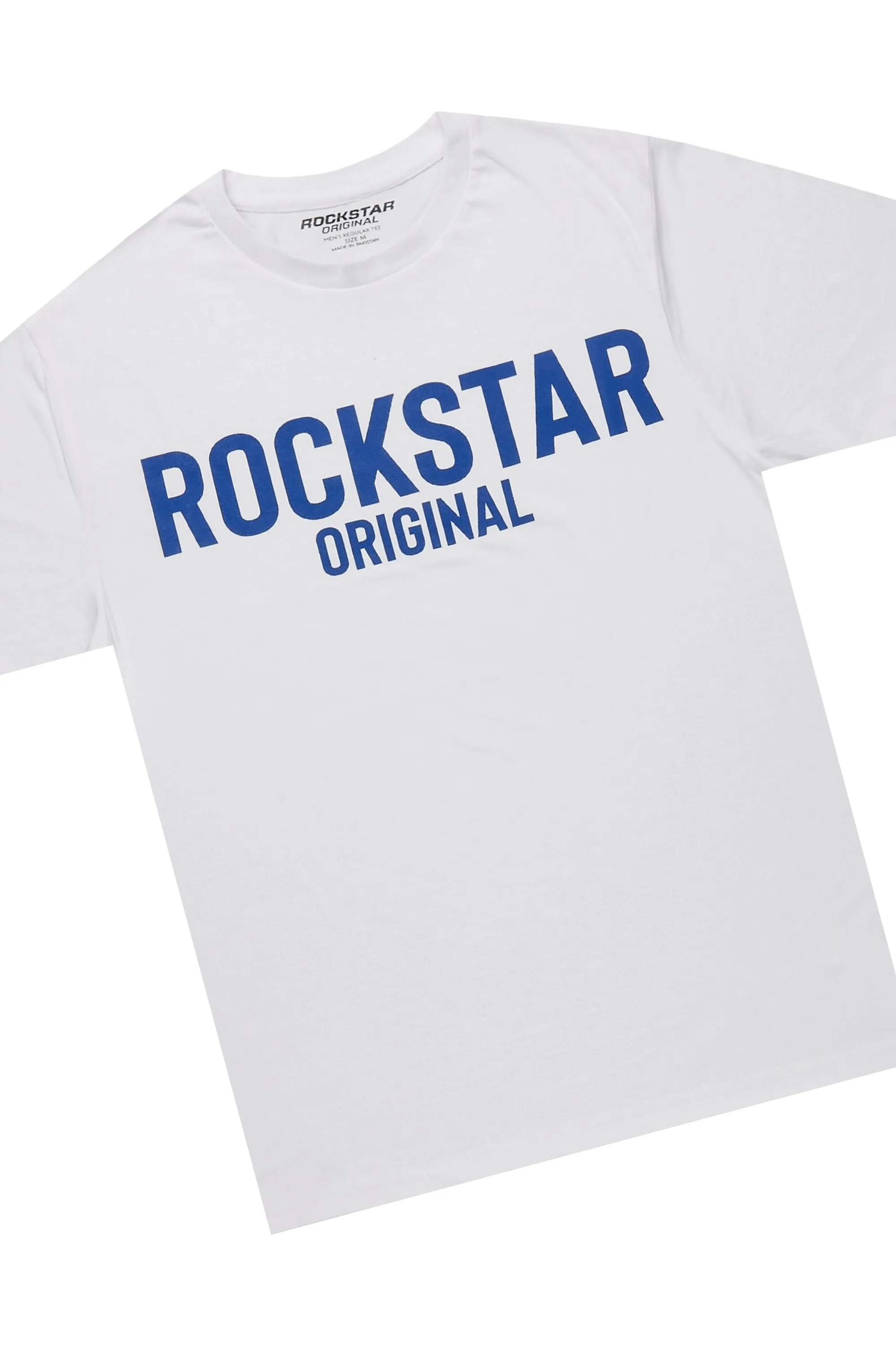 Sana White/Royal T-Shirt/Dag Stacked Flare Jean Set sold by Rockstar Original product image thumbnail 2