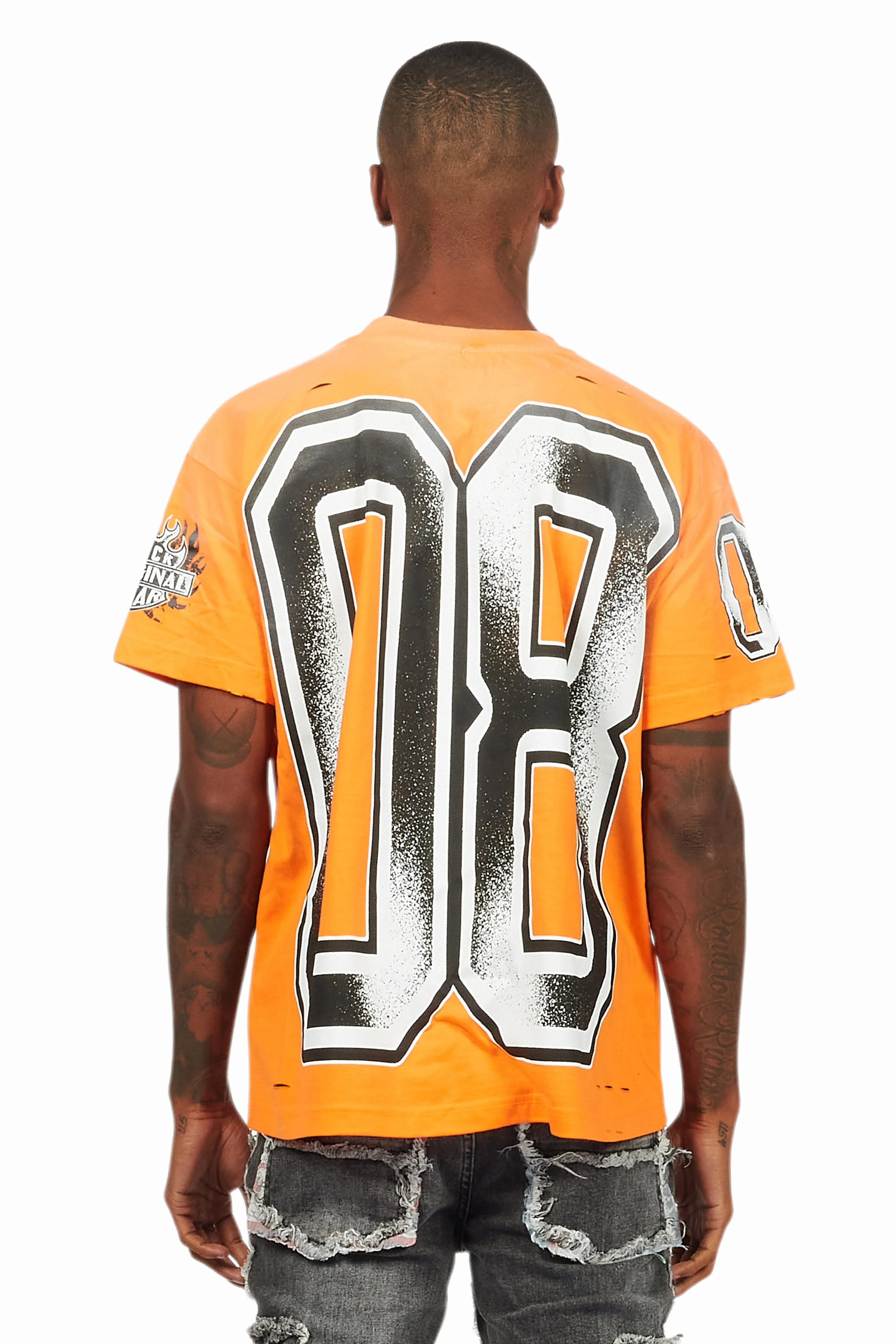 Alim Orange Oversized Graphic T-Shirt sold by Rockstar Original product image thumbnail 4