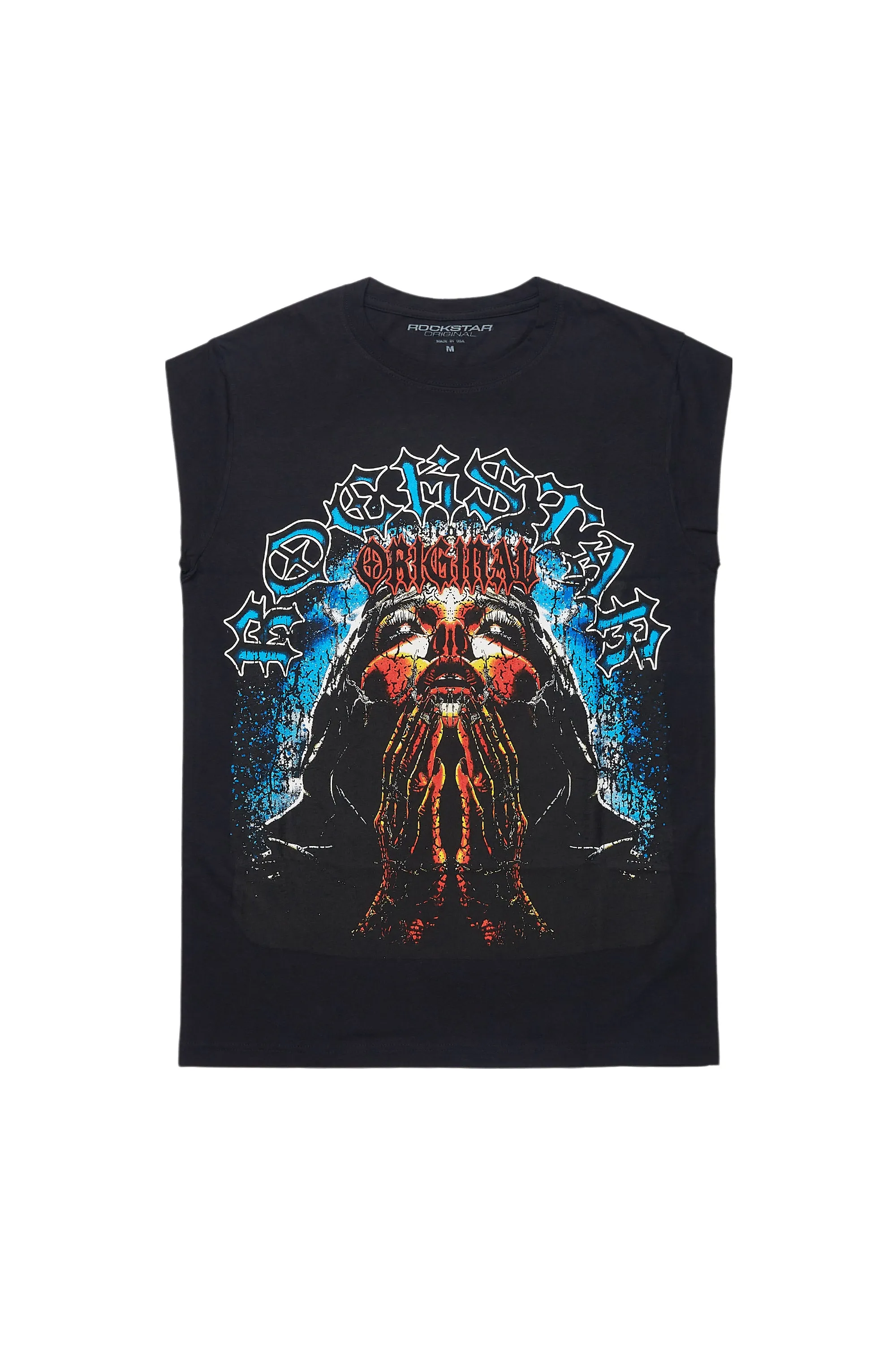 Dallan Black Graphic Muscle T-Shirt sold by Rockstar Original