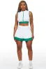 Alaiyh White/Green Skirt Set sold by Rockstar Original