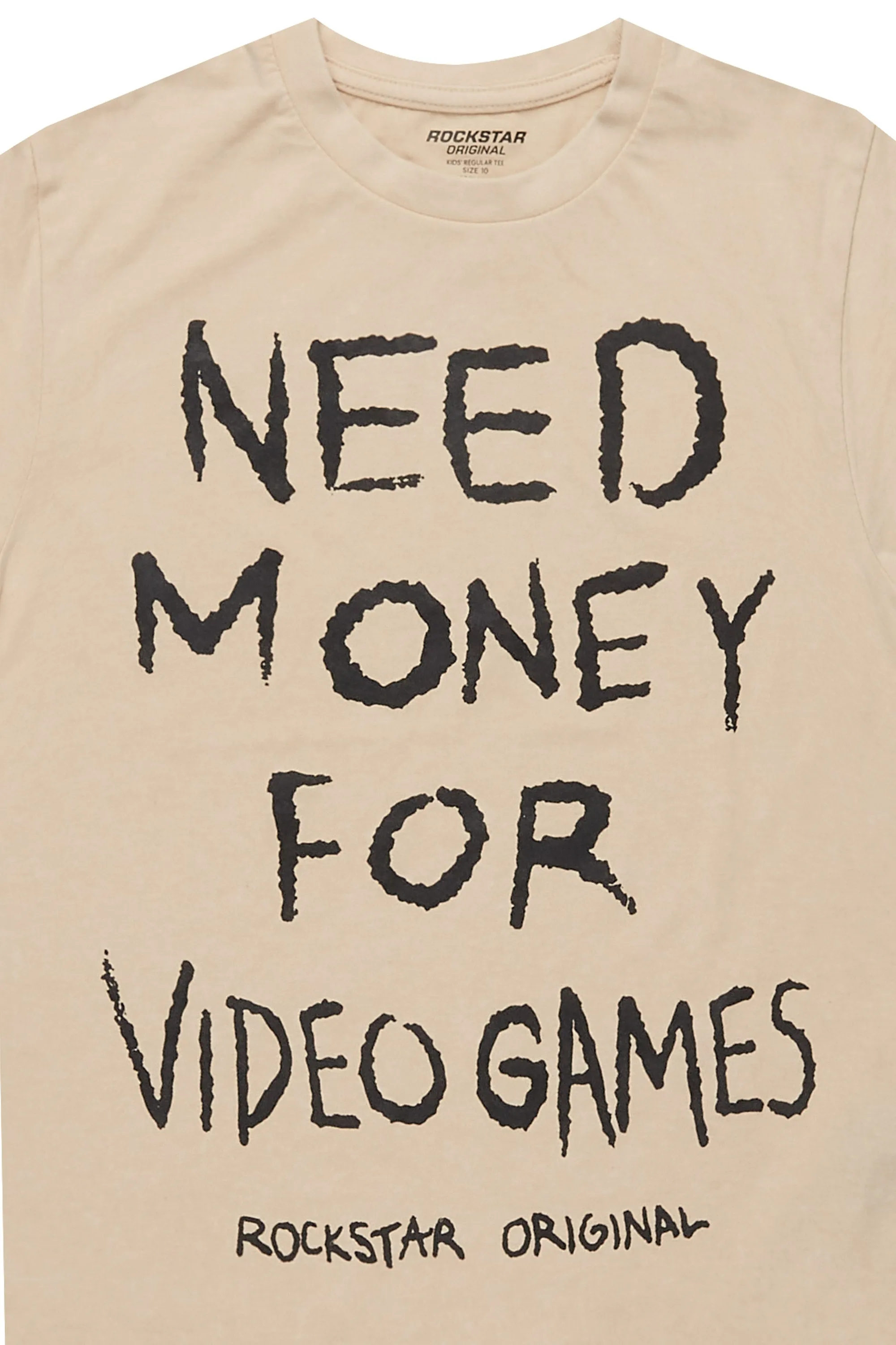 Boys M4 Video Games Vintage Sand Graphic T-Shirt sold by Rockstar Original product image thumbnail 2