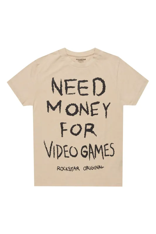 Boys M4 Video Games Vintage Sand Graphic T-Shirt sold by Rockstar Original