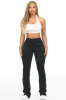 Sareka Black Rhinestone Stacked Flare Jean sold by Rockstar Original