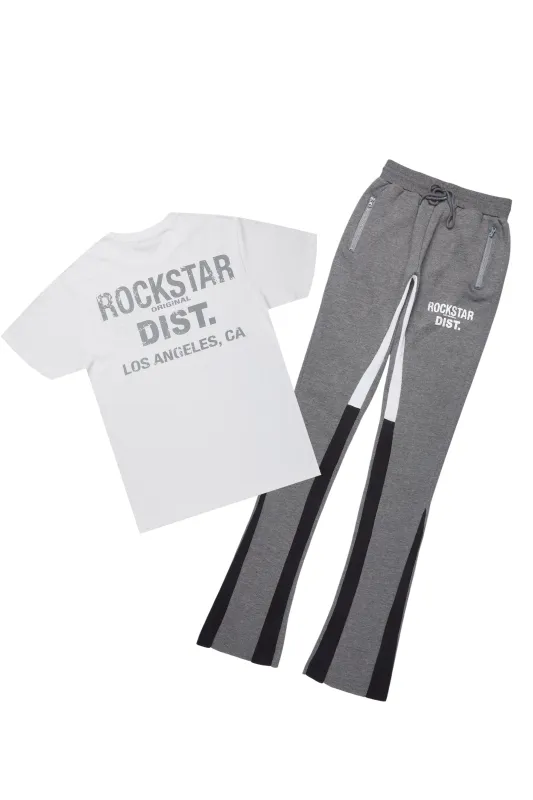 Dalasia White/Grey T-Shirt Trackset sold by Rockstar Original