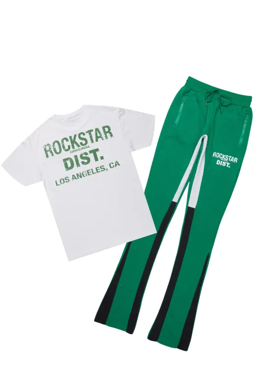 Dalasia White/Green T-Shirt Trackset sold by Rockstar Original