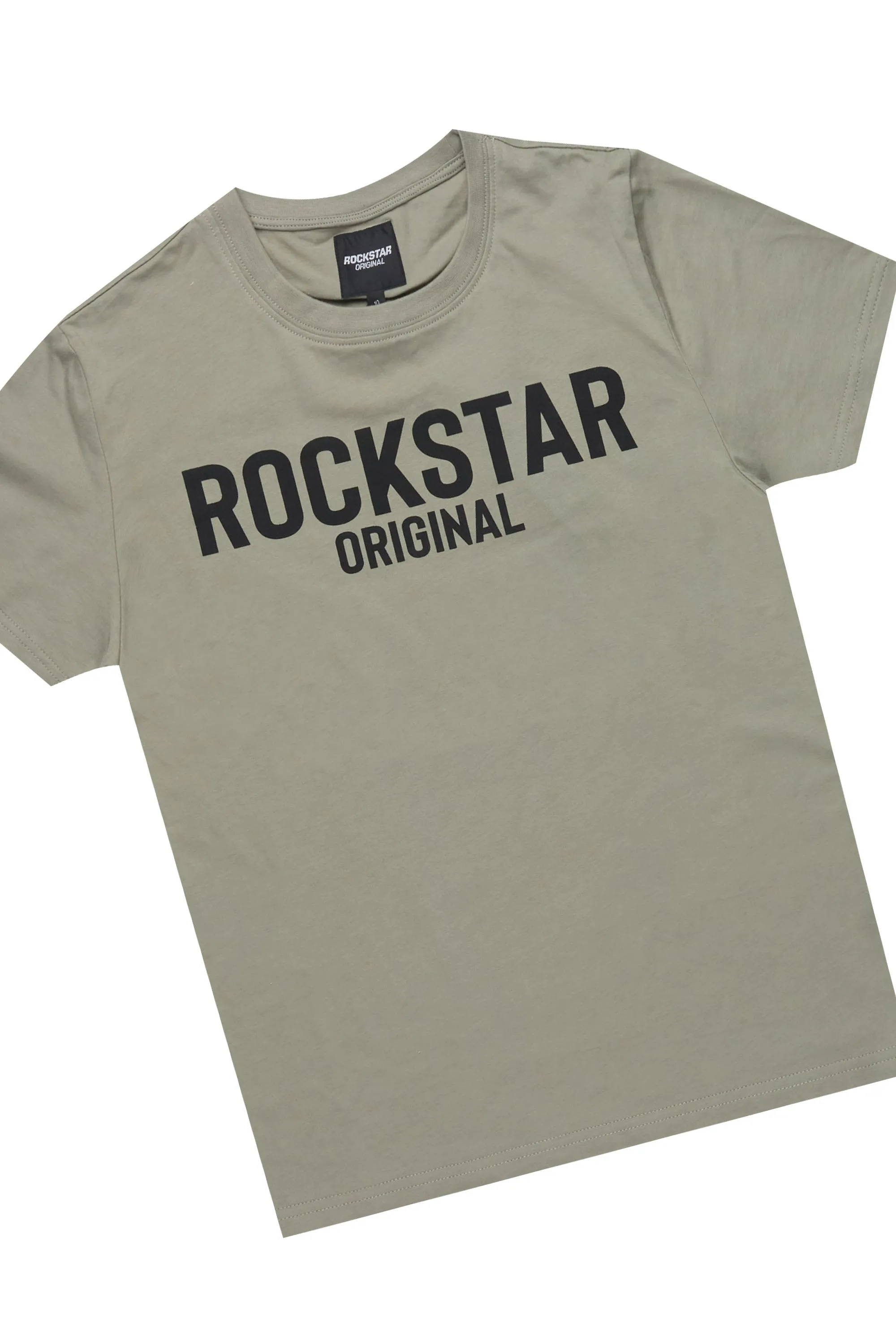 Boys Sana Army Green Short Set sold by Rockstar Original product image thumbnail 2