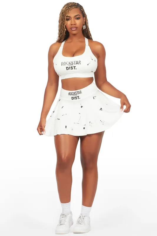 Tiffanie White Skirt Set sold by Rockstar Original