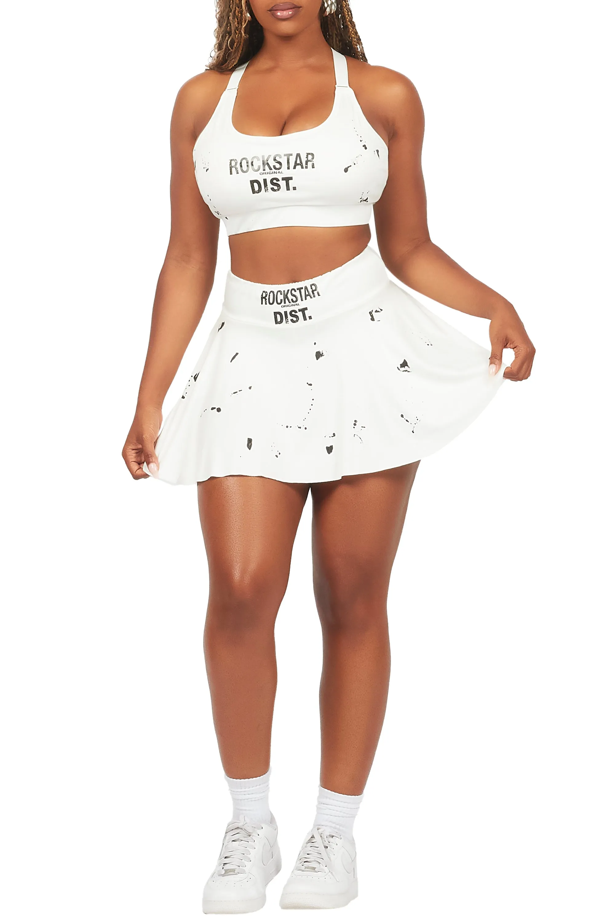 Tiffanie White Skirt Set sold by Rockstar Original product image thumbnail 2