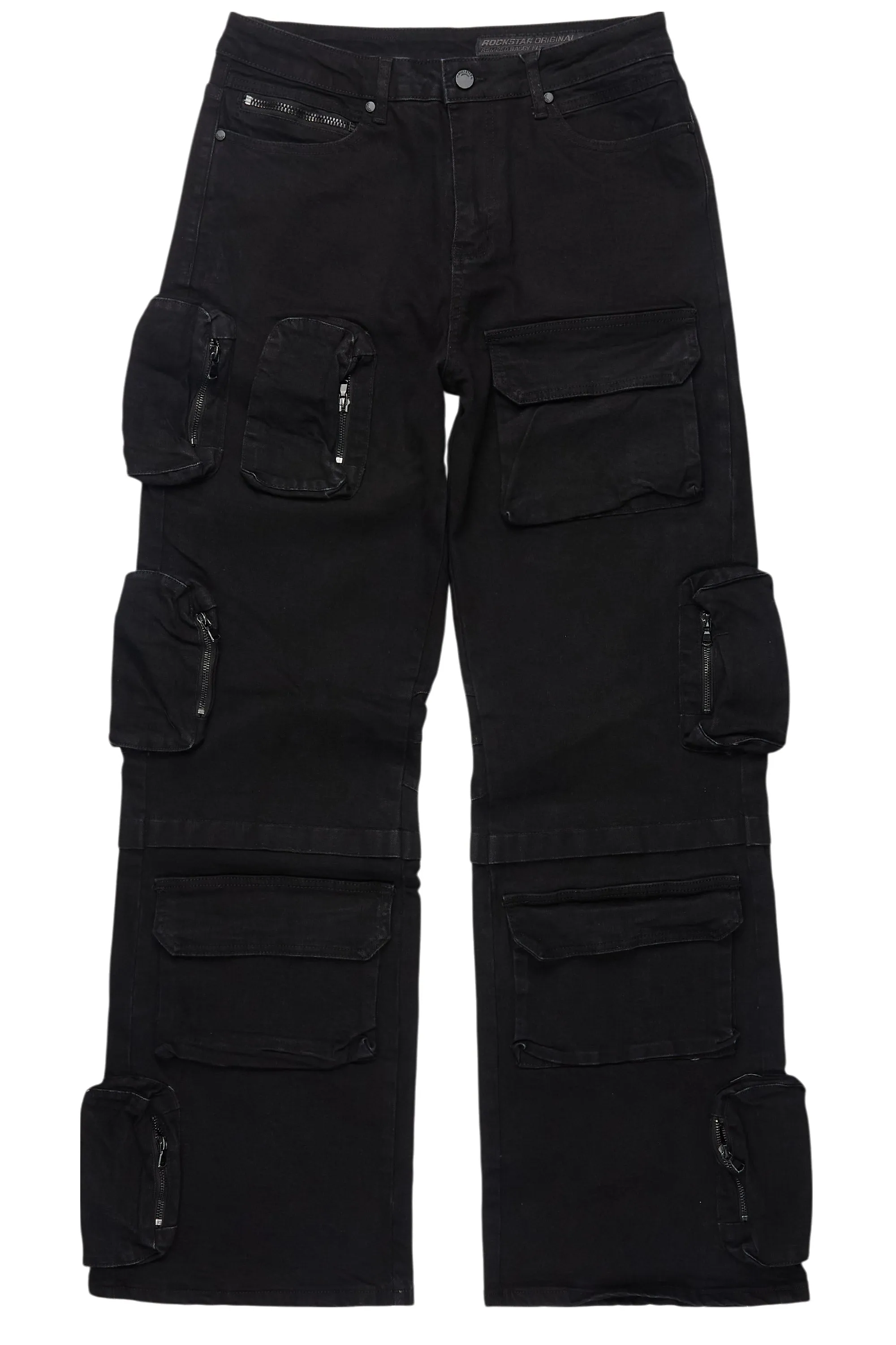 Pocketeer Black Baggy Cargo Fit Jean sold by Rockstar Original product image thumbnail 2