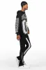 Fields Black/White Stacked Flare Hoodie Track Set sold by Rockstar Original
